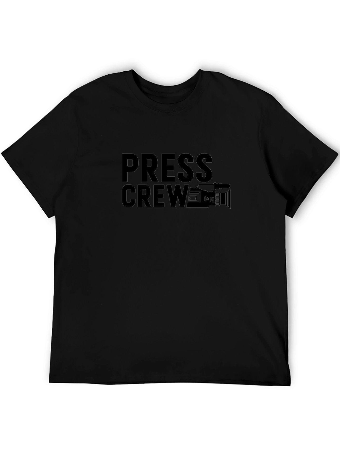 Press Crew Black Graphic Tee