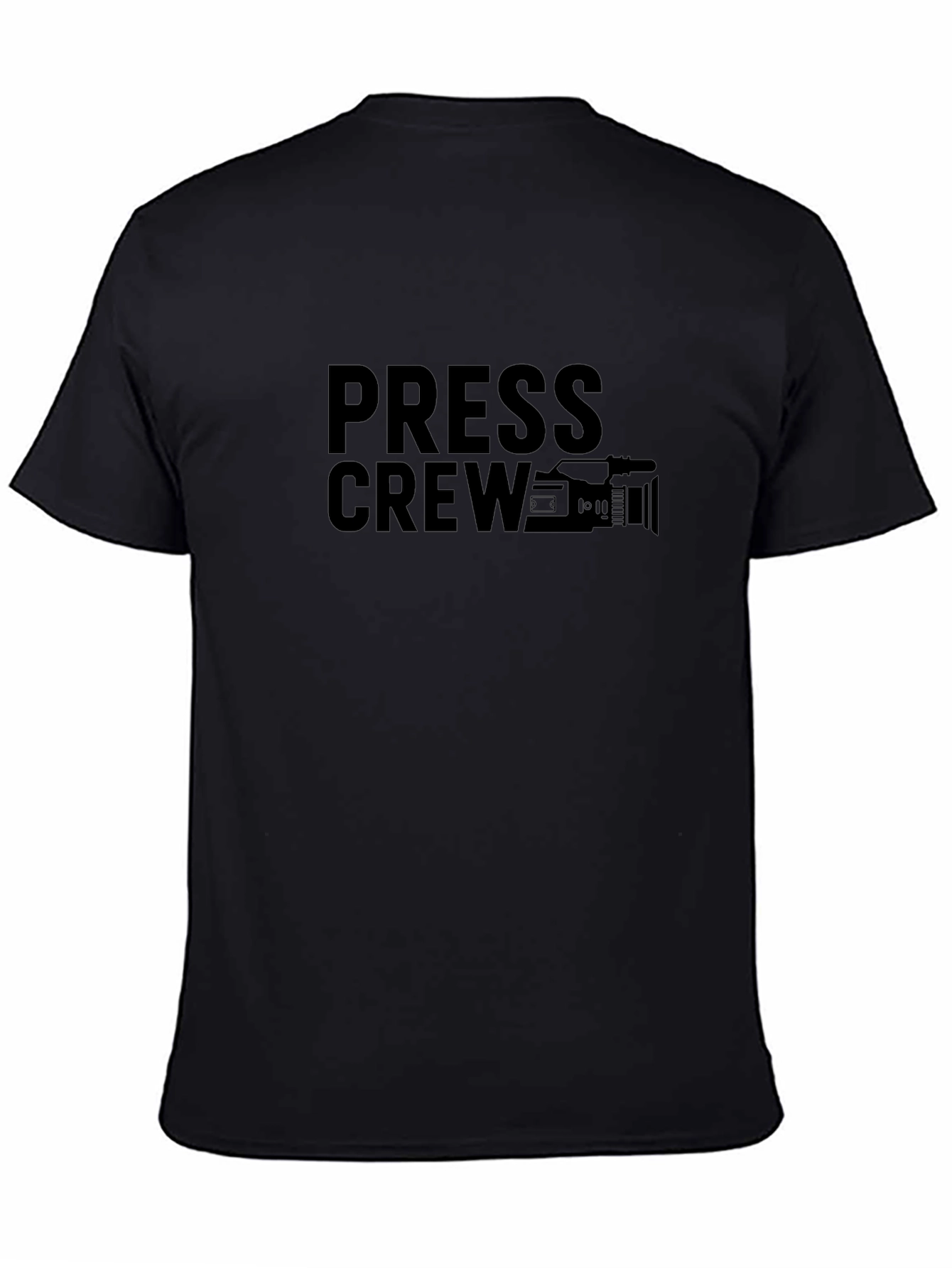 Press Crew Black Graphic Tee