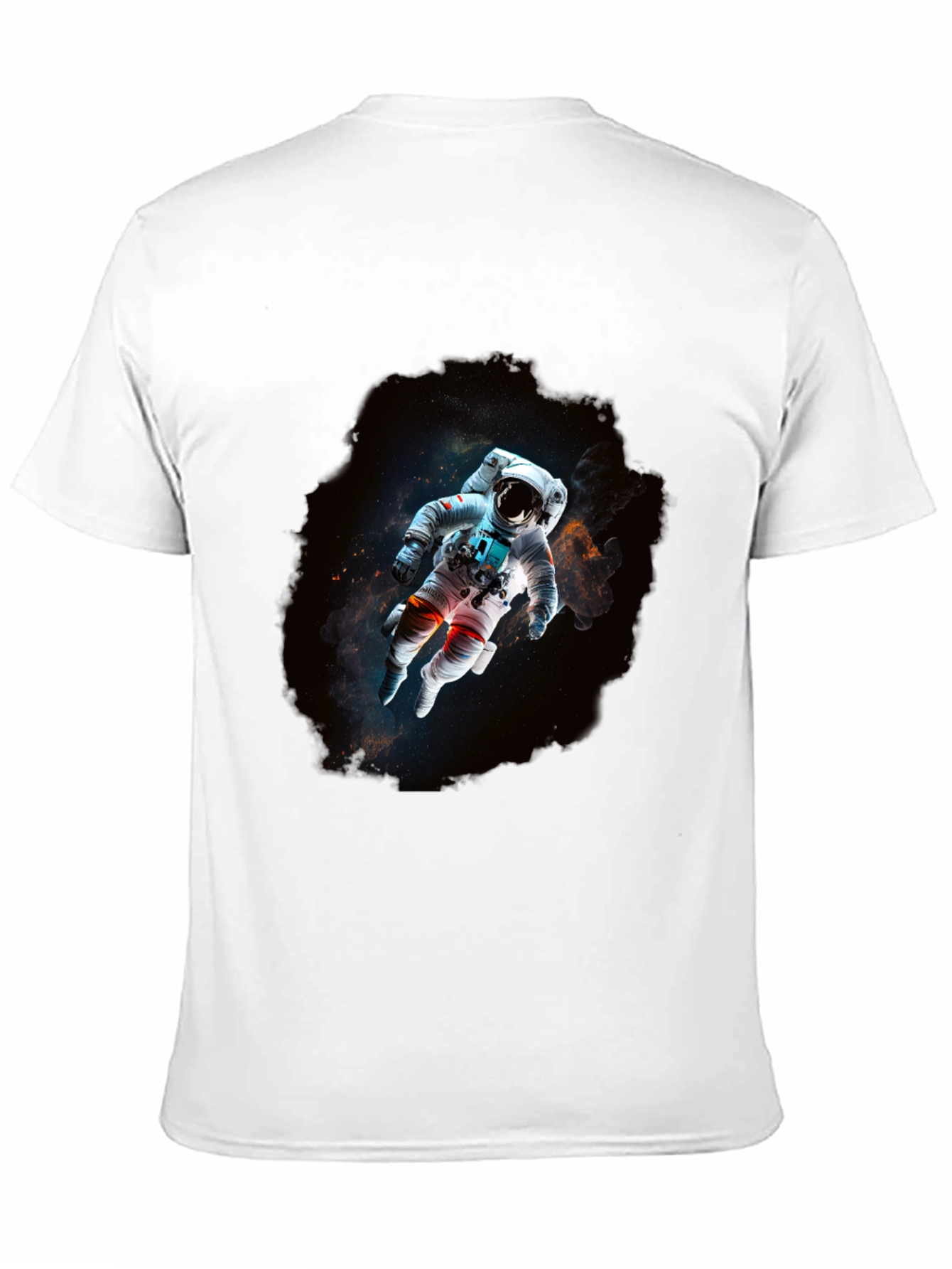 Astronaut in Space Black T-Shirt
