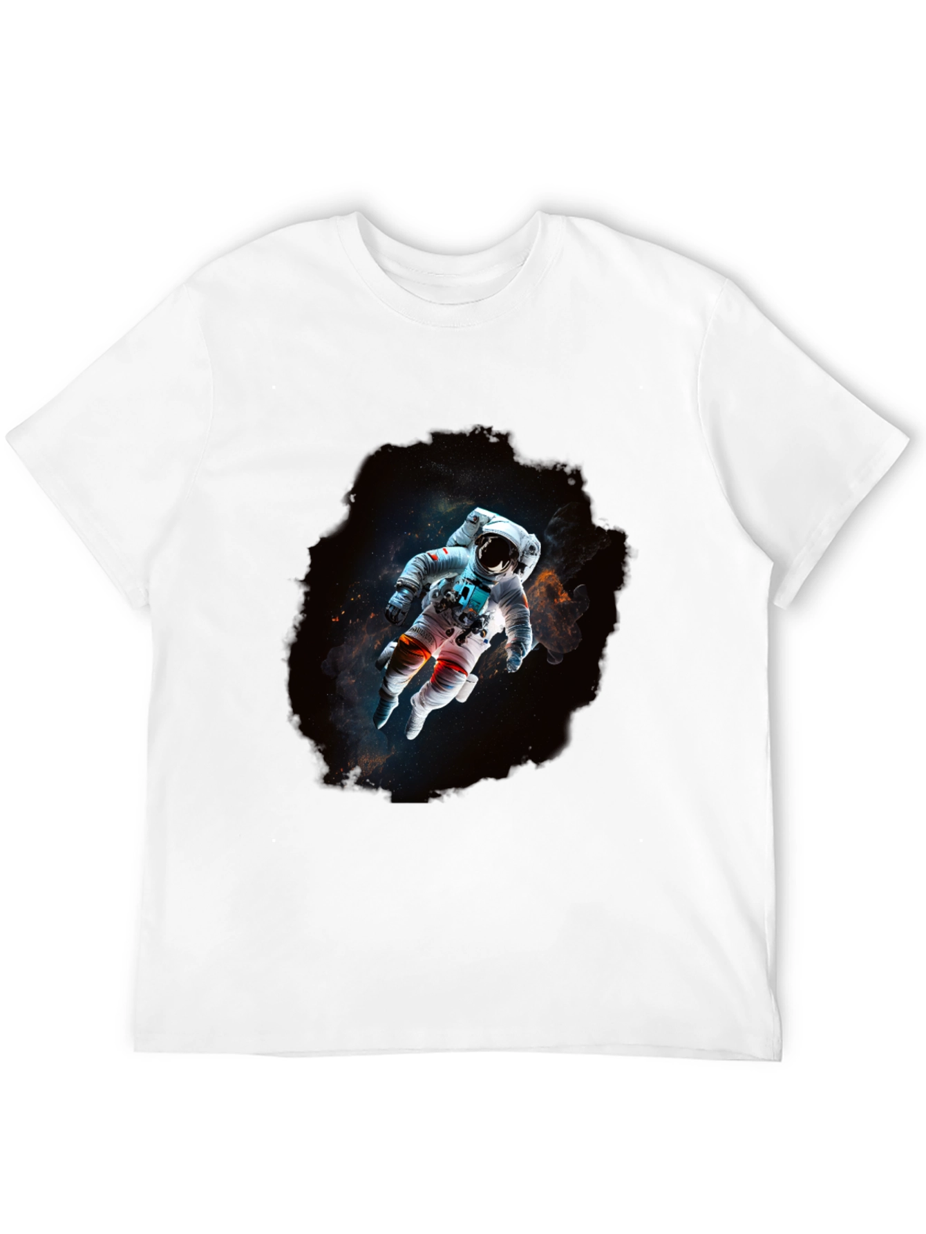 Astronaut in Space Black T-Shirt