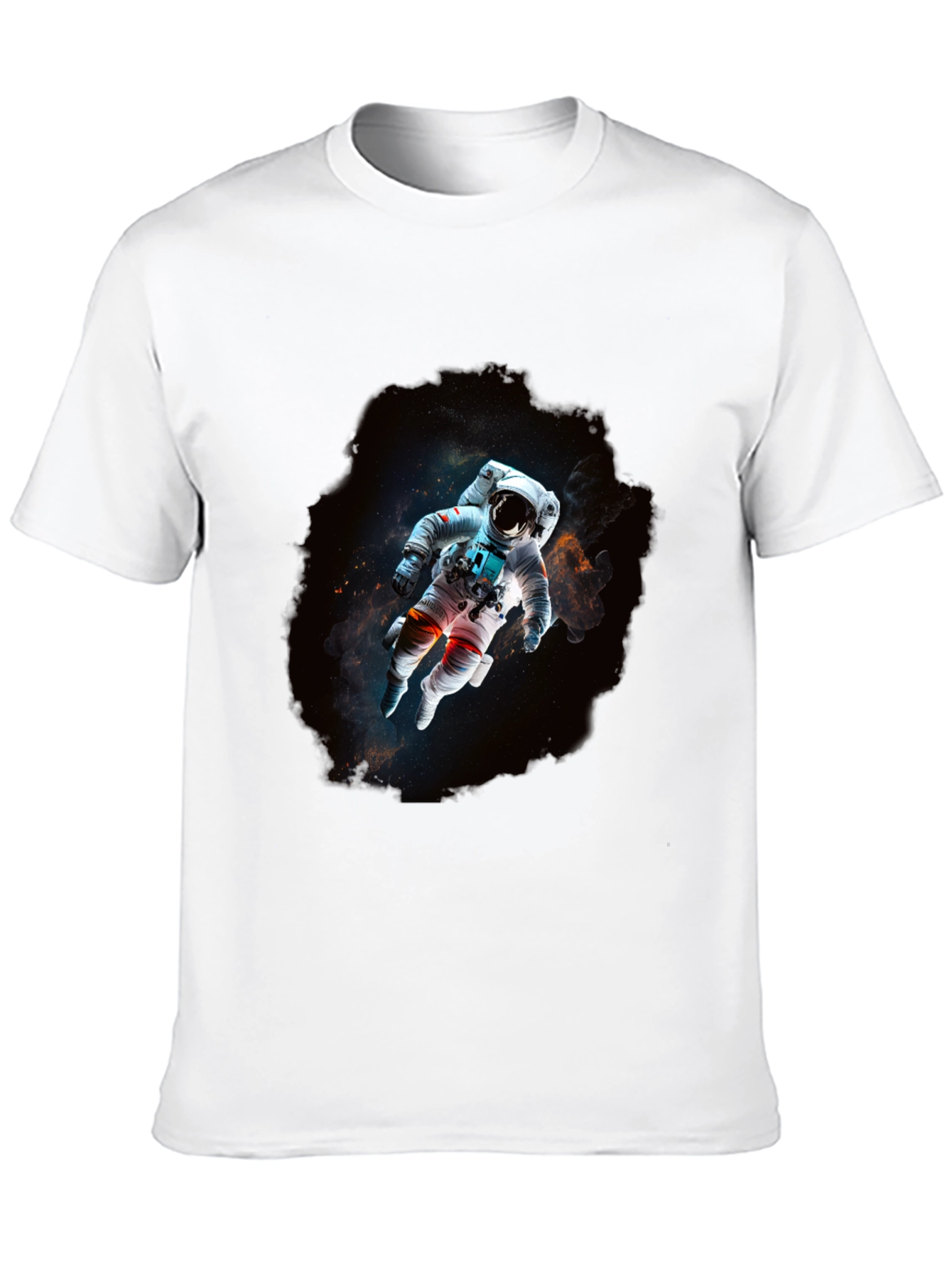 Astronaut in Space Black T-Shirt