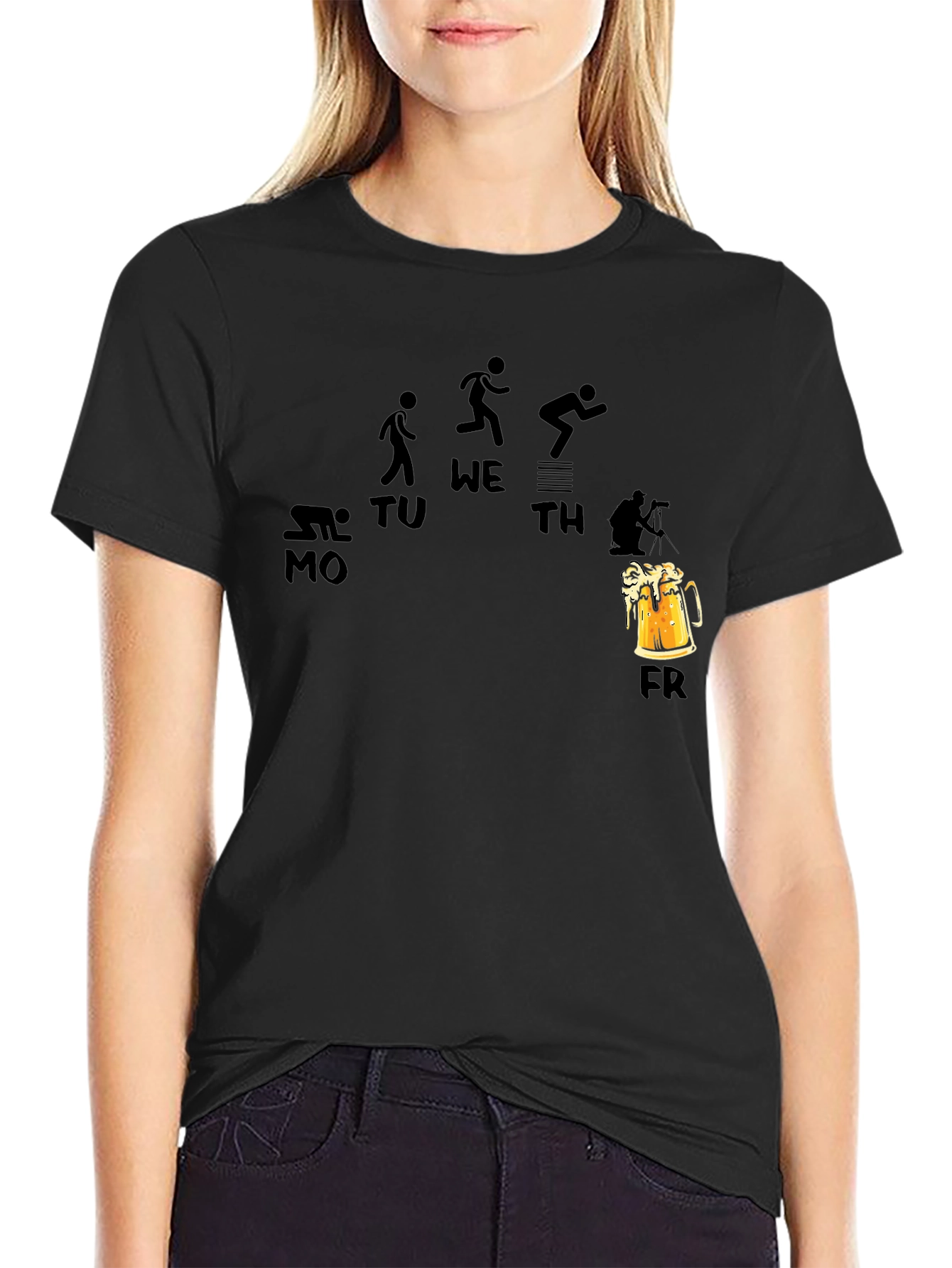 Mens Funny Weekday Beer Friday T-Shirt