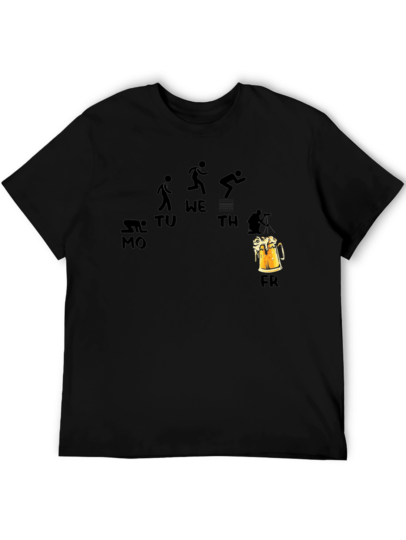 Mens Funny Weekday Beer Friday T-Shirt