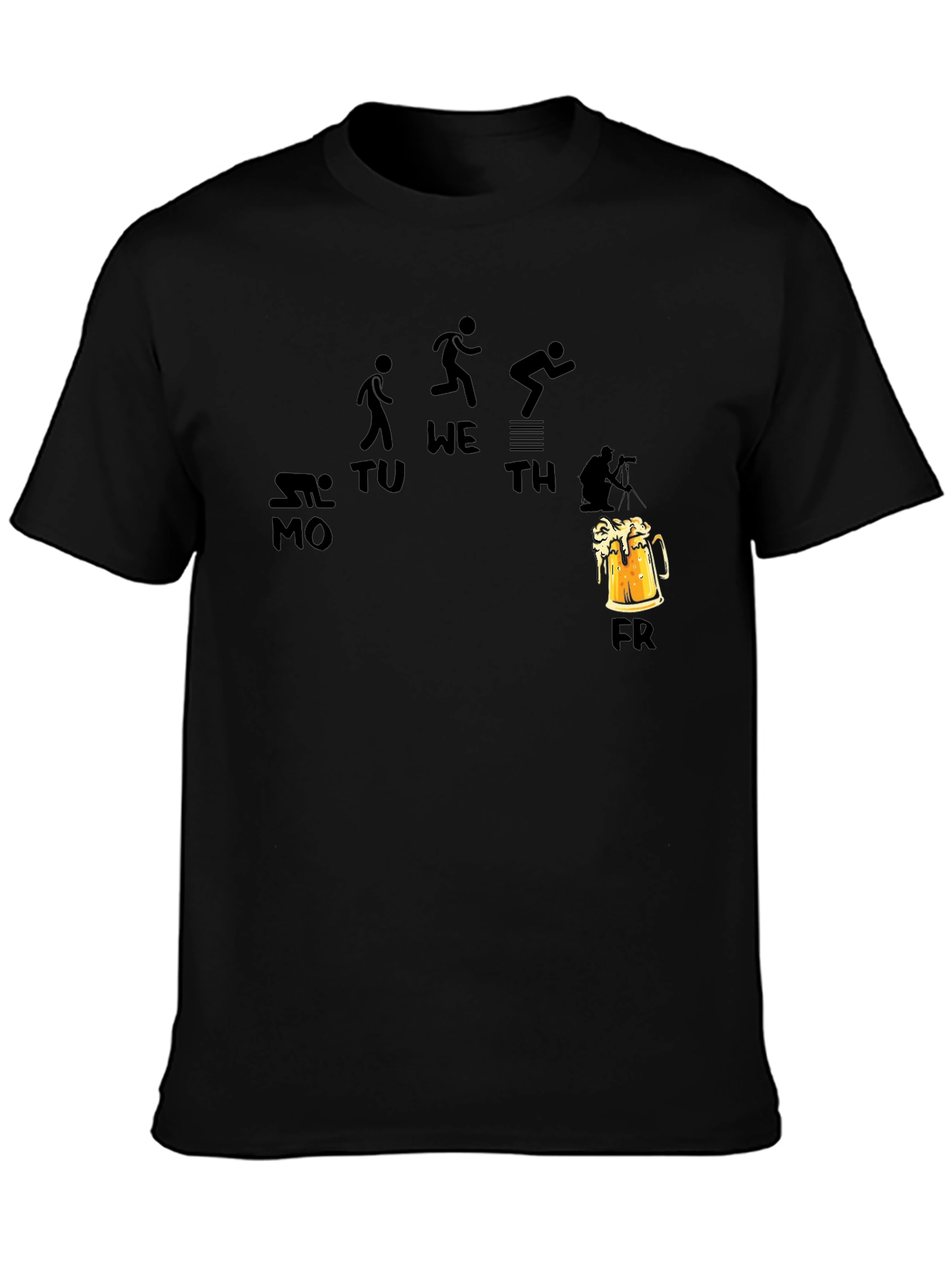Mens Funny Weekday Beer Friday T-Shirt