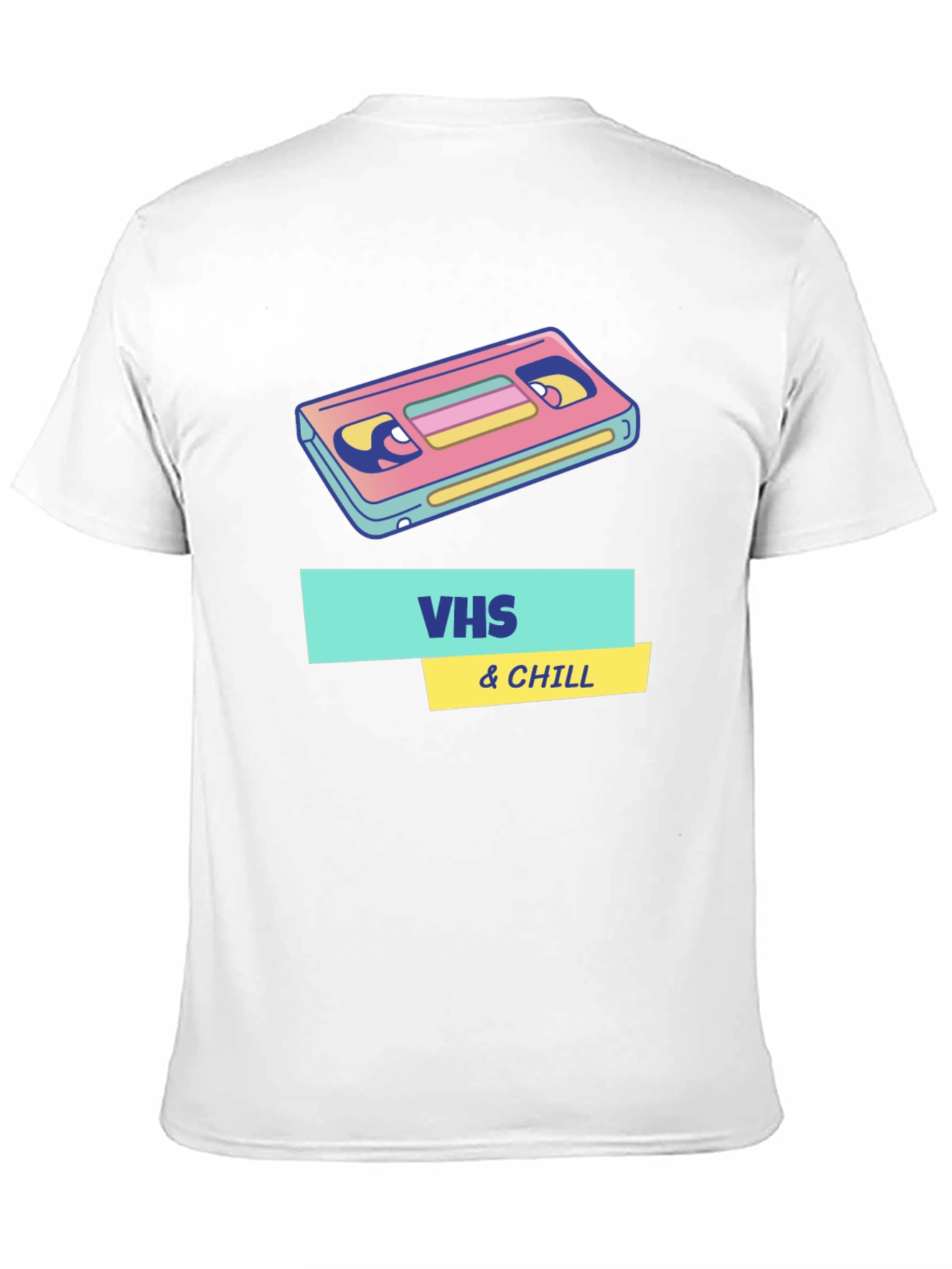 Retro VHS & Chill Graphic T-Shirt - Black