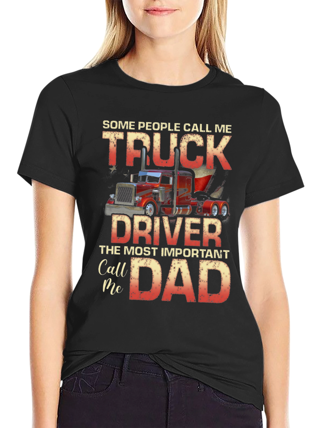 Truck Driver Dad T-Shirt - Gift for Truckers!