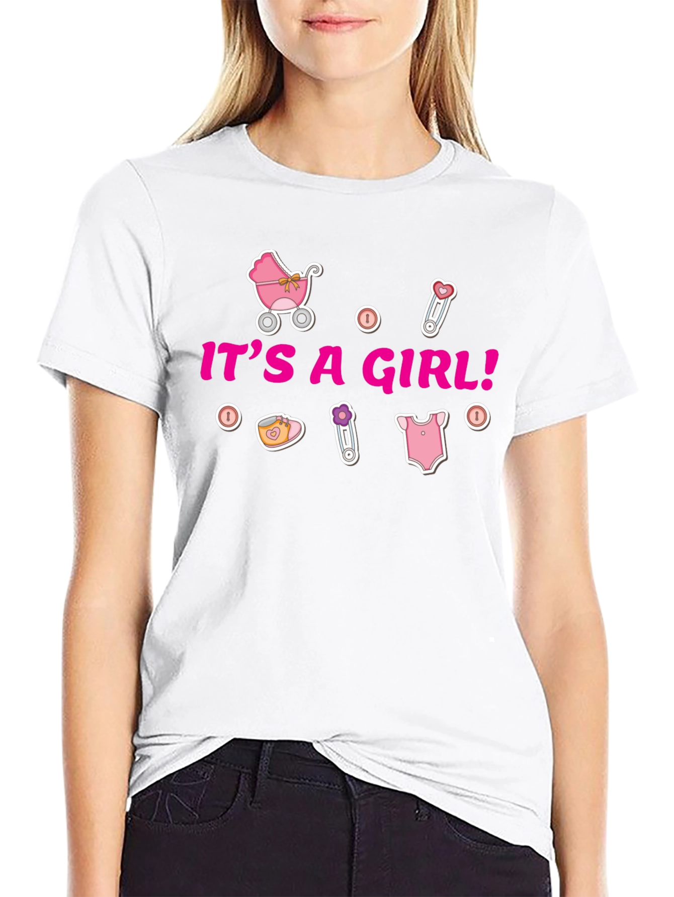 Its A Girl T-Shirt - Baby Shower Gift