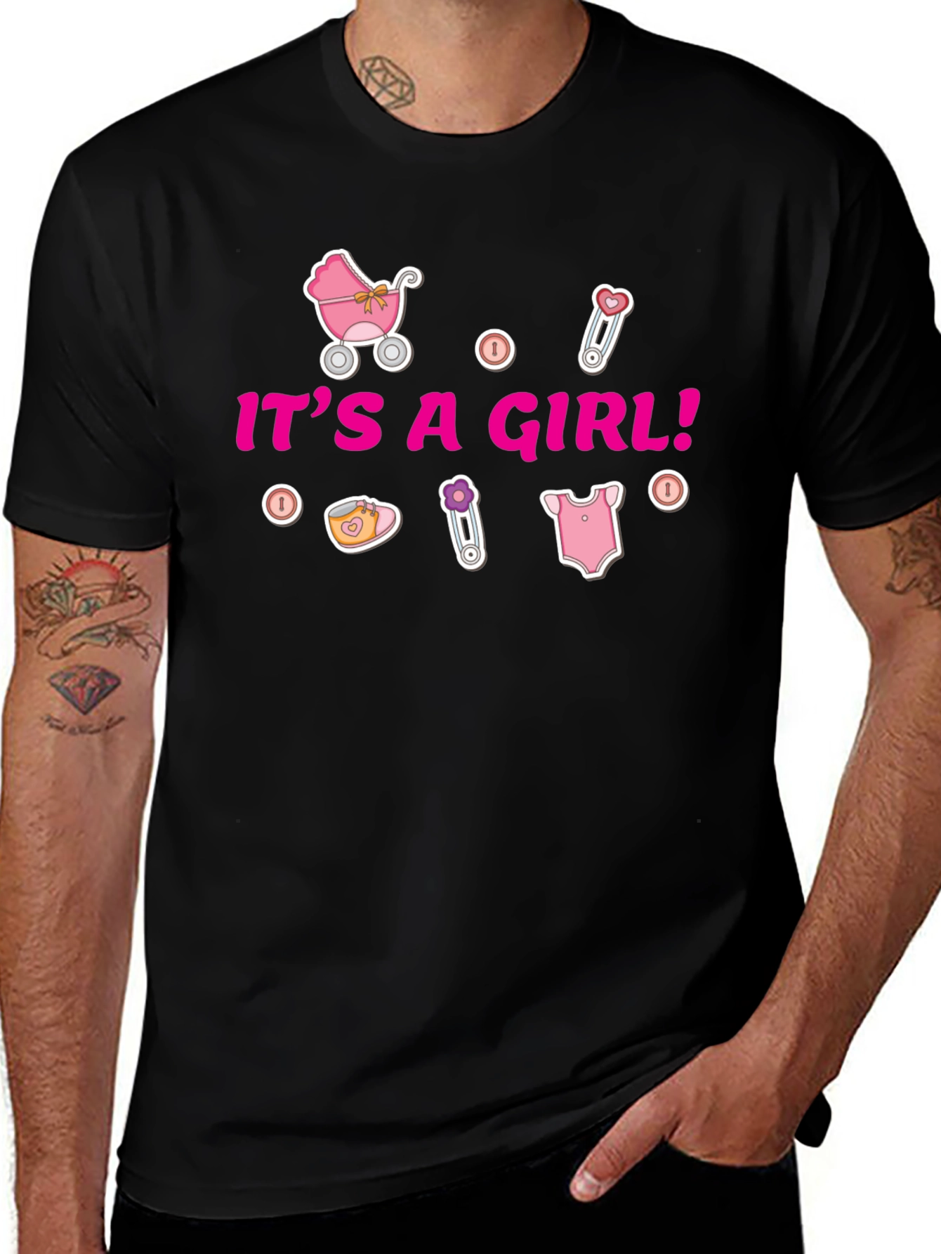 Its A Girl T-Shirt - Baby Shower Gift