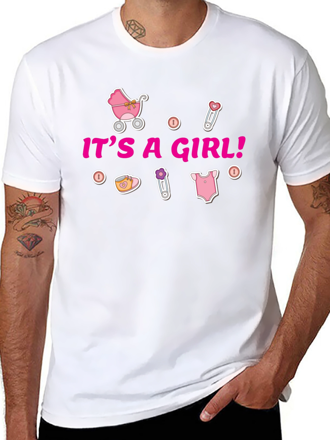 Its A Girl T-Shirt - Baby Shower Gift