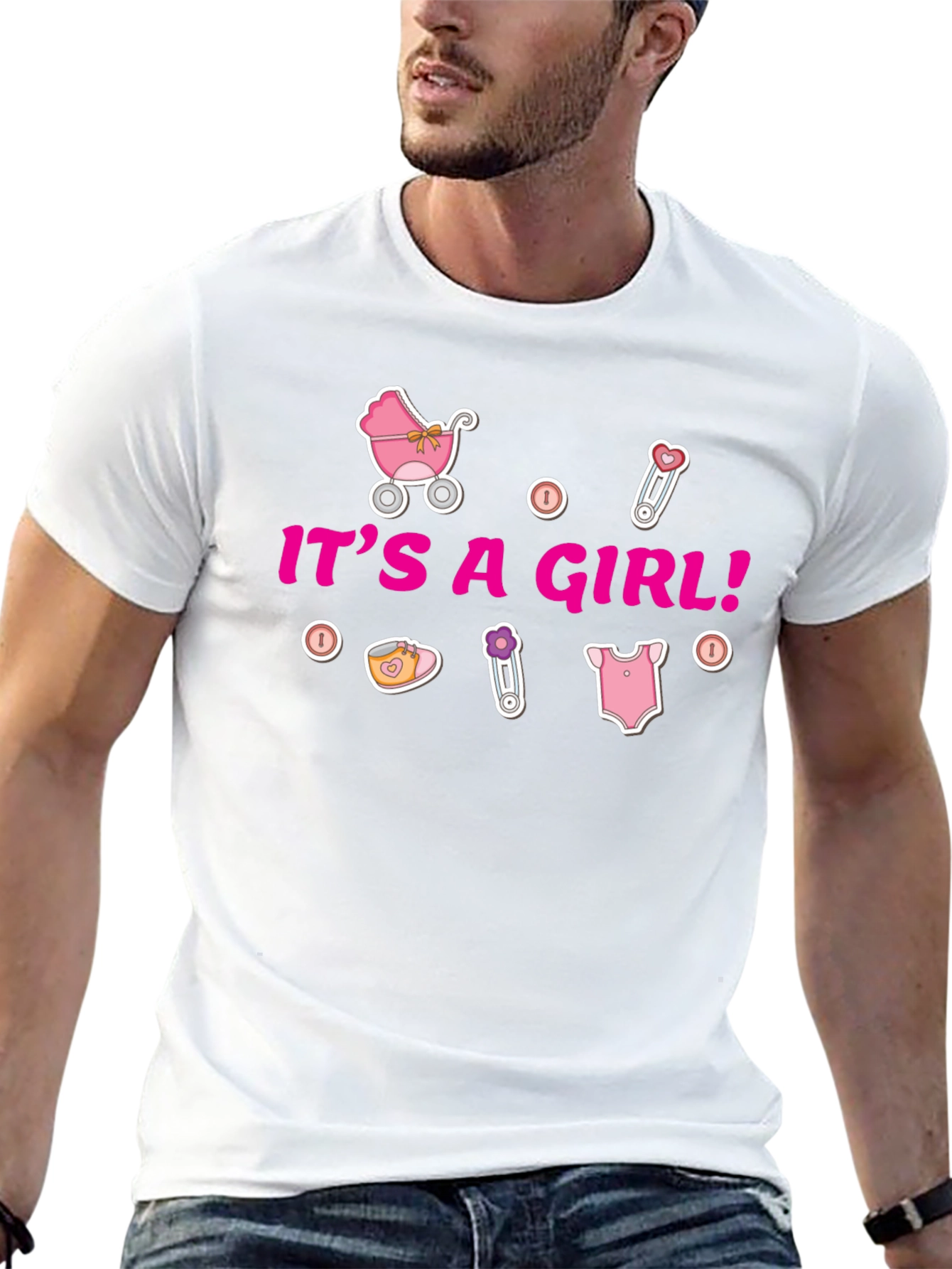 Its A Girl T-Shirt - Baby Shower Gift