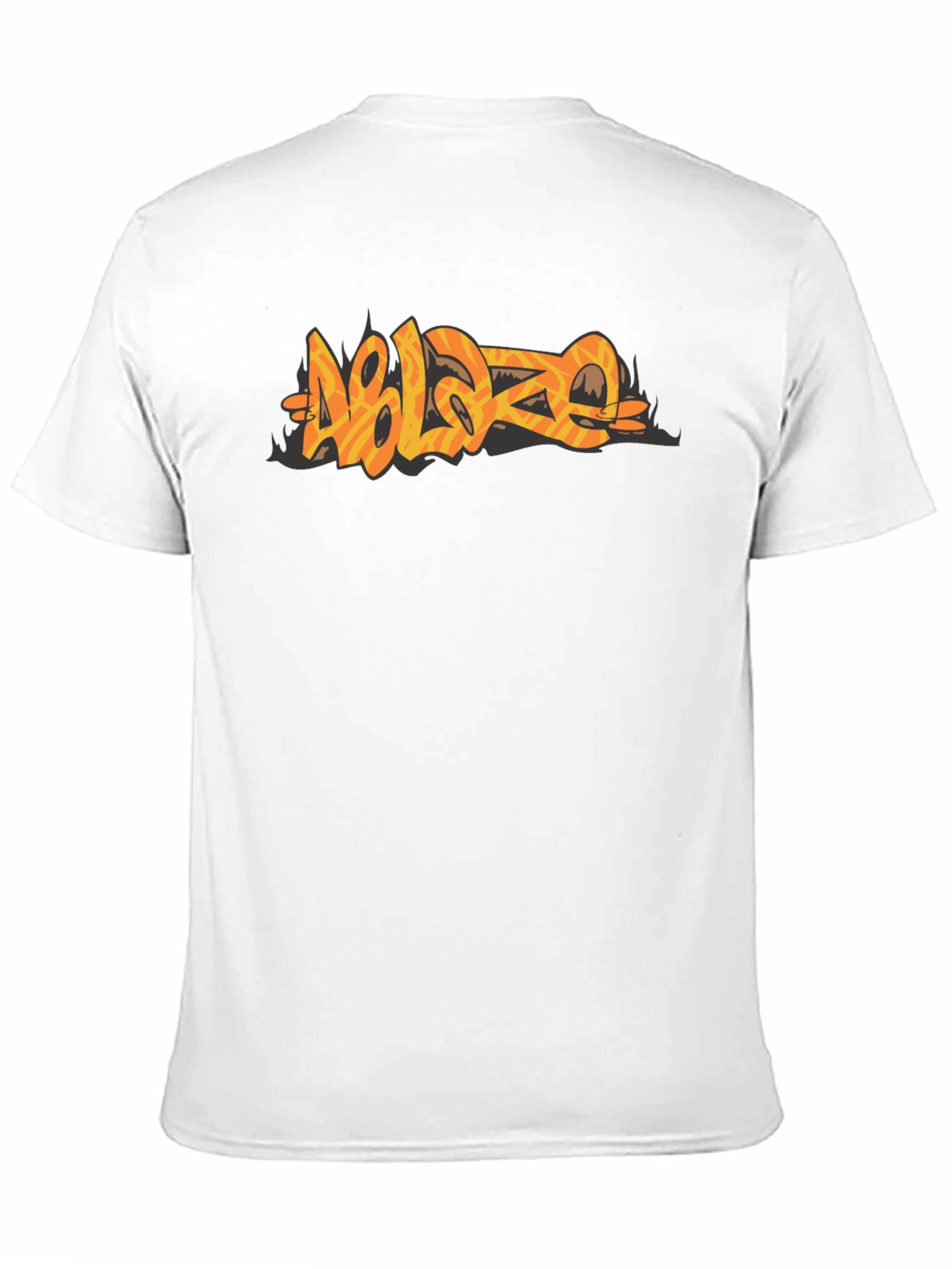 Ablaze Graphic Print Black T-Shirt