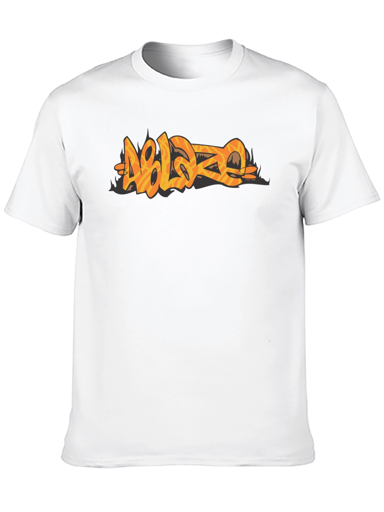 Ablaze Graphic Print Black T-Shirt