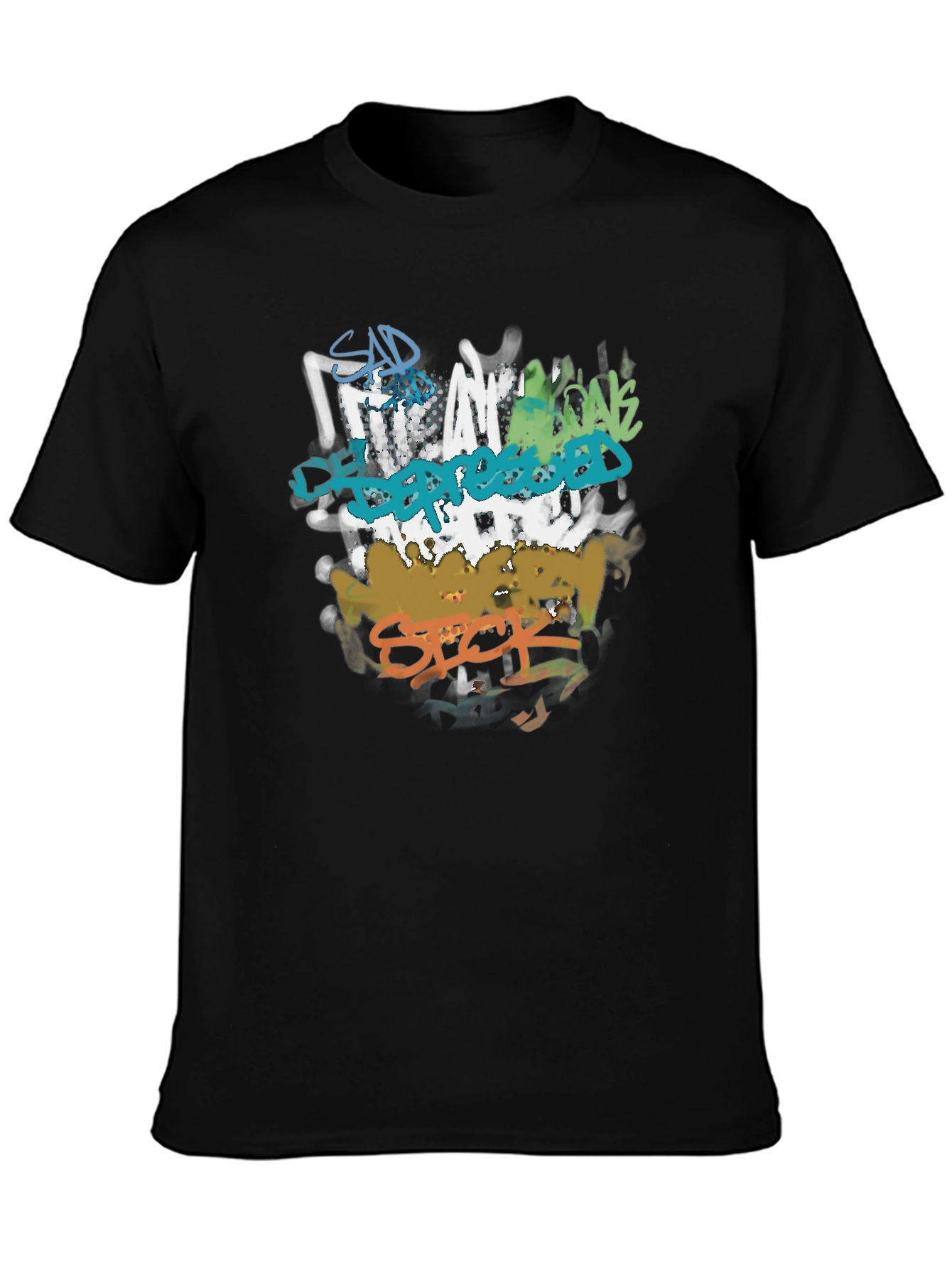 Sad Depressed Anxious Sick Graphic Tee