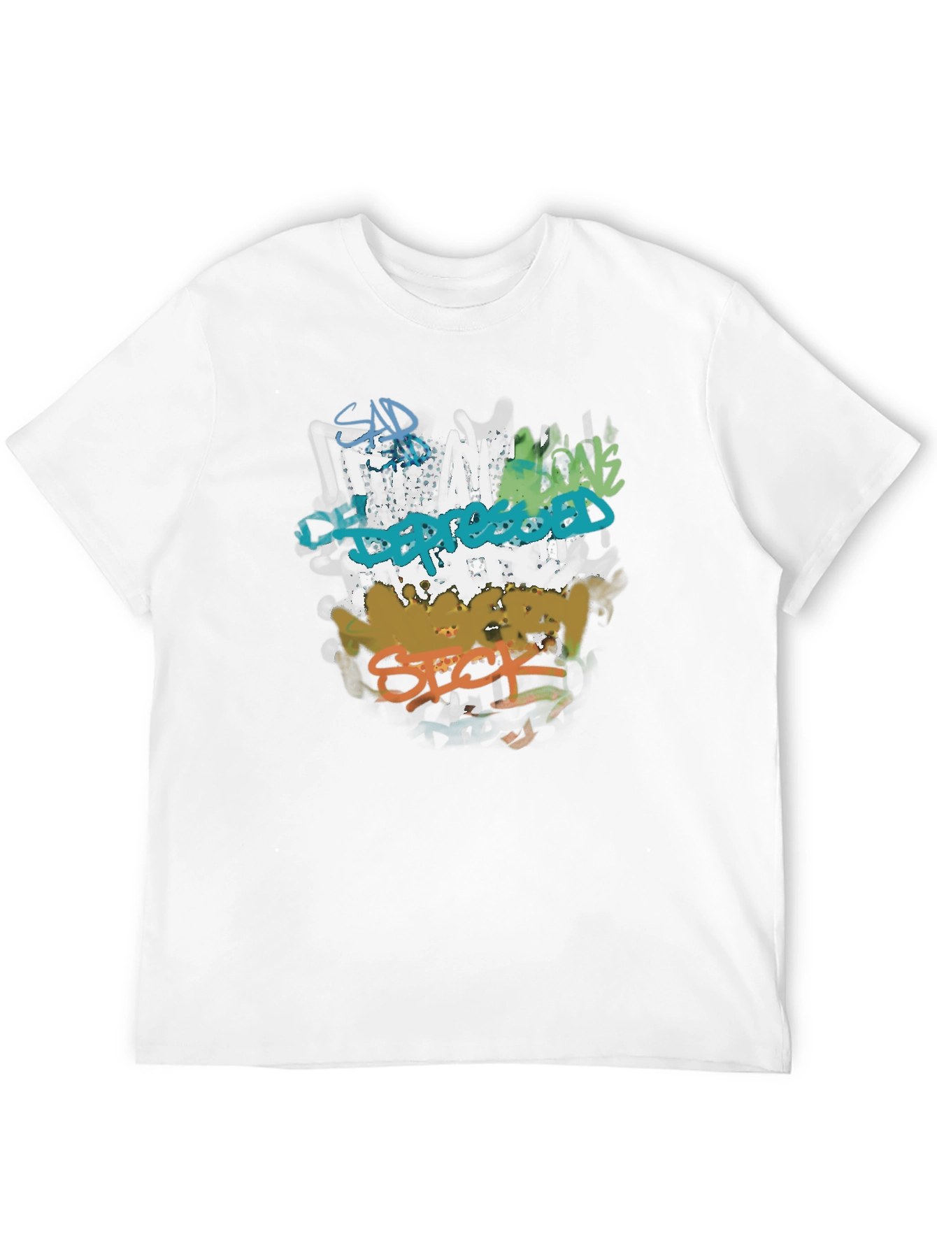Sad Depressed Anxious Sick Graphic Tee