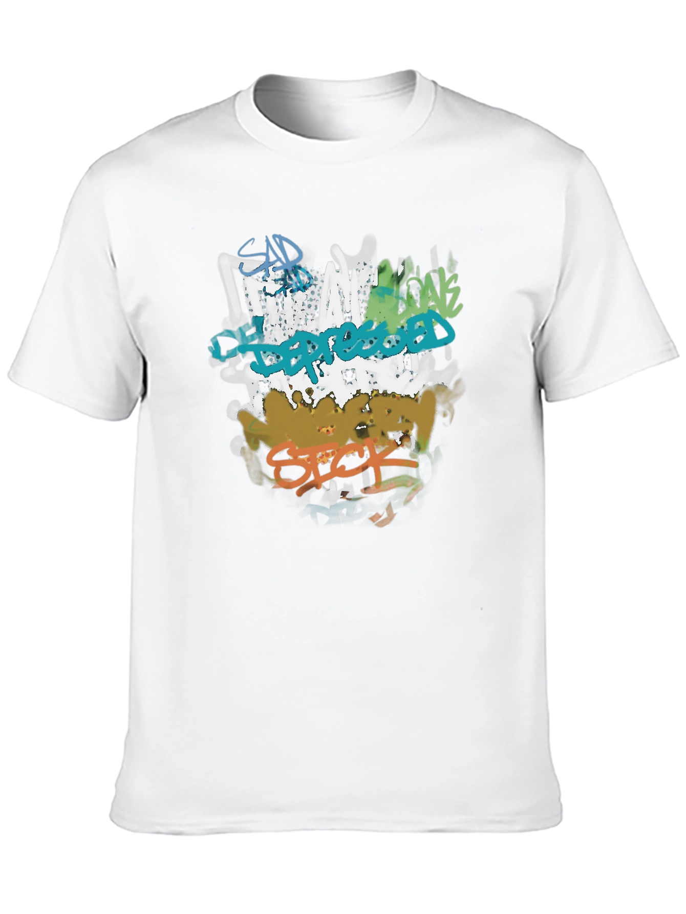 Sad Depressed Anxious Sick Graphic Tee