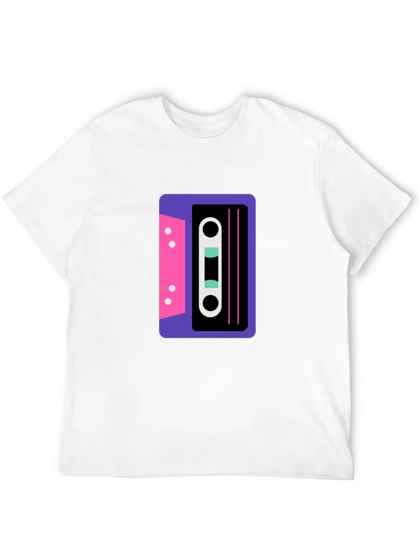 Retro Cassette Graphic Tee - Cool 80s Style!