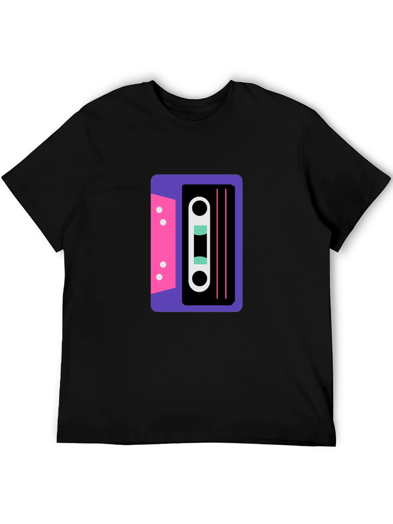 Retro Cassette Graphic Tee - Cool 80s Style!