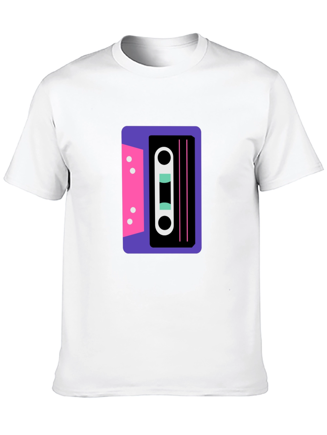 Retro Cassette Graphic Tee - Cool 80s Style!