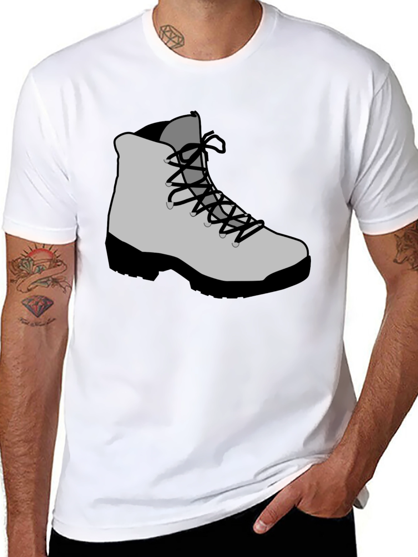 Hiking Boot Graphic Tee - Adventure Ready!