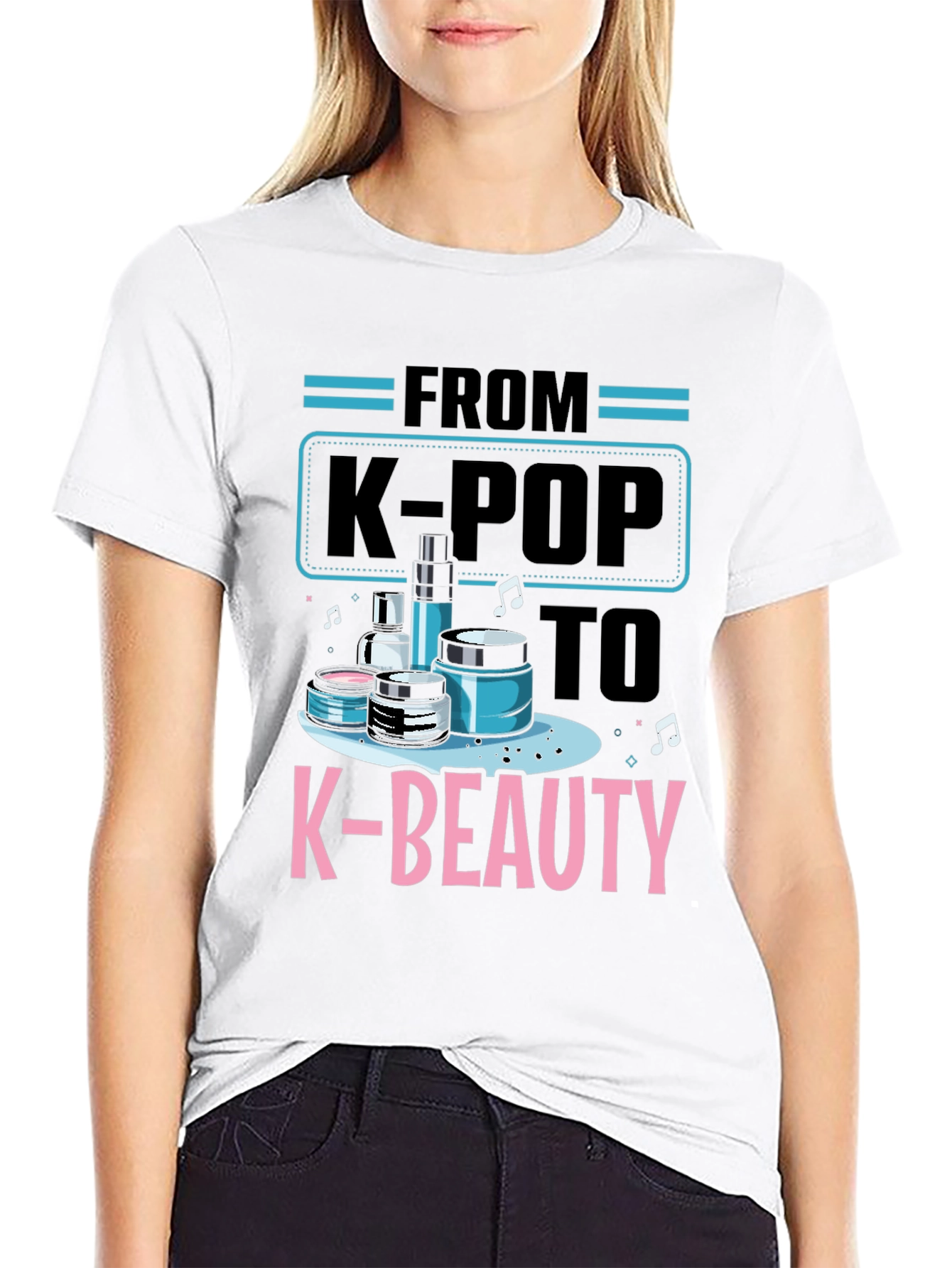 K-Pop to K-Beauty T-Shirt - Trendy Graphic Tee