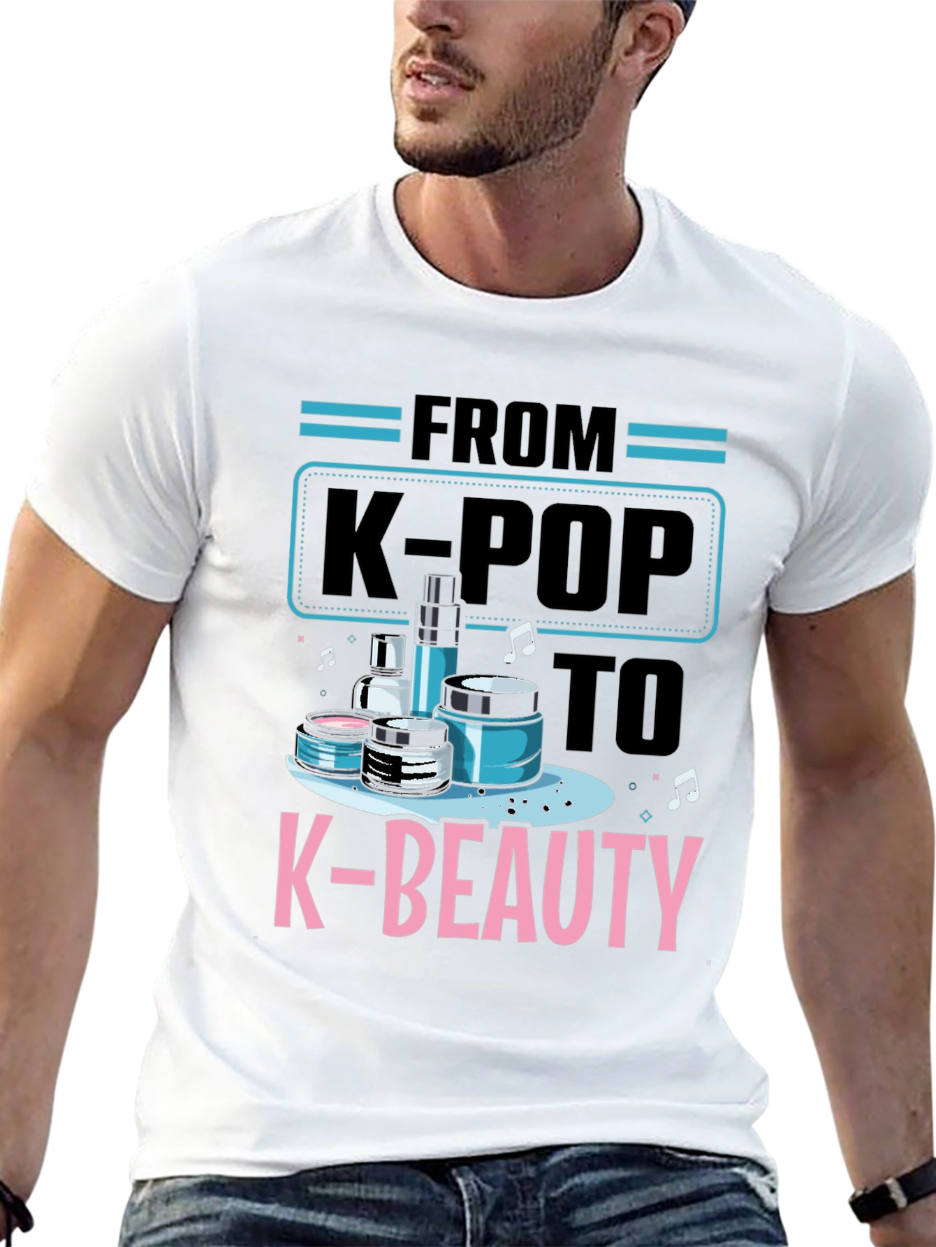 K-Pop to K-Beauty T-Shirt - Trendy Graphic Tee