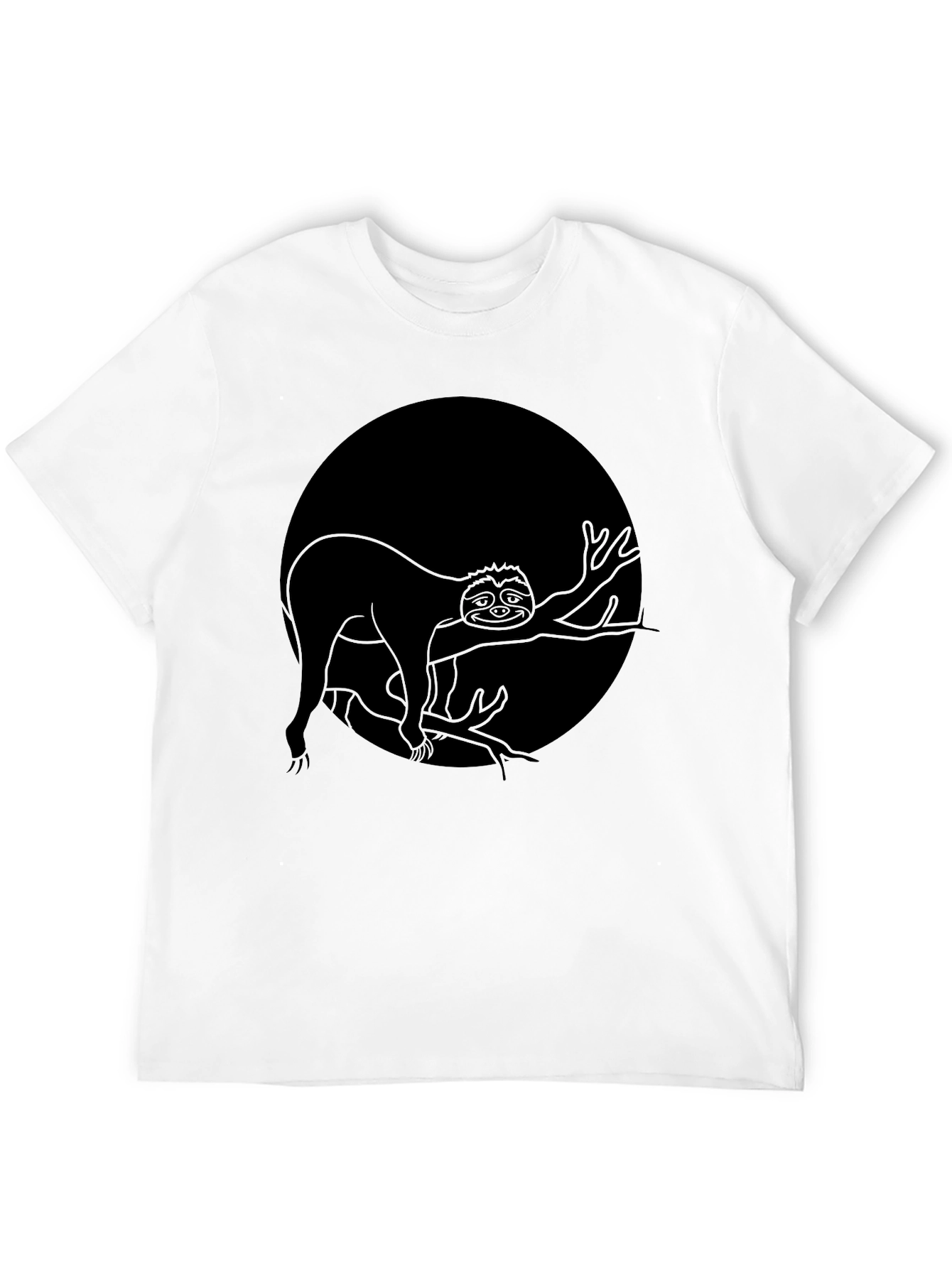 Sloth on Branch Graphic T-Shirt