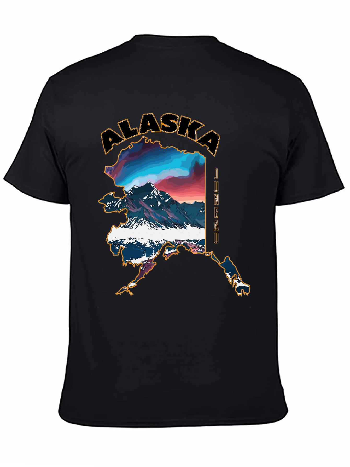 Alaska Landscape Graphic Tee - Black