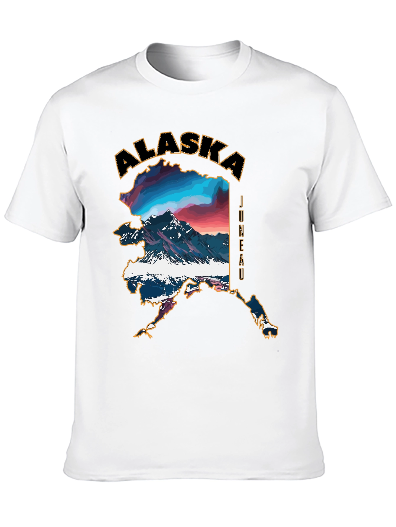 Alaska Landscape Graphic Tee - Black