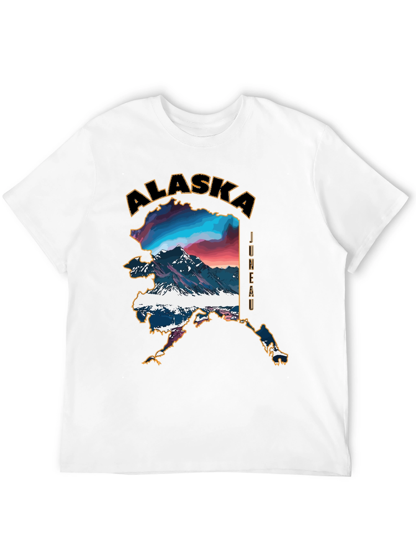 Alaska Landscape Graphic Tee - Black