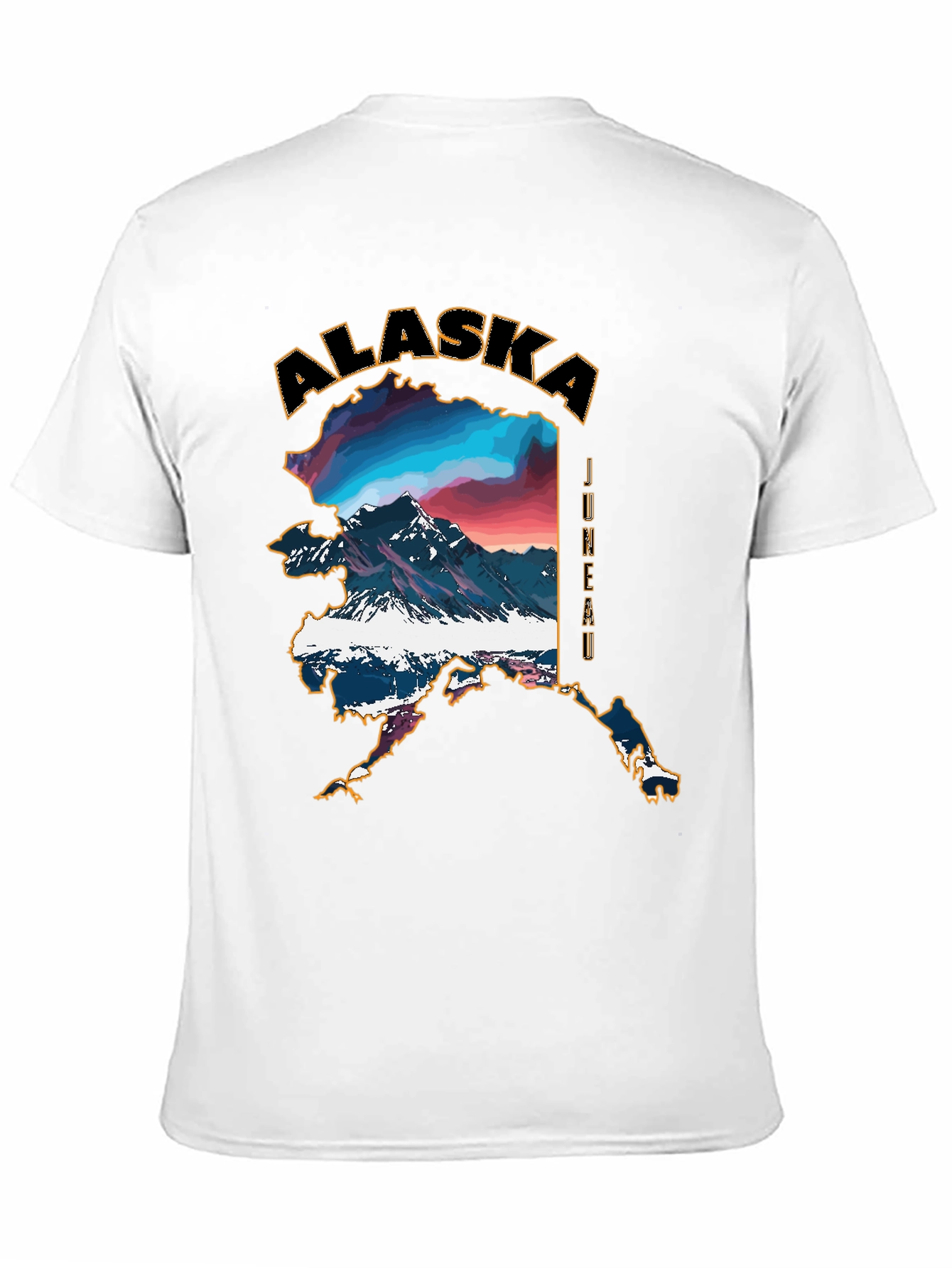 Alaska Landscape Graphic Tee - Black