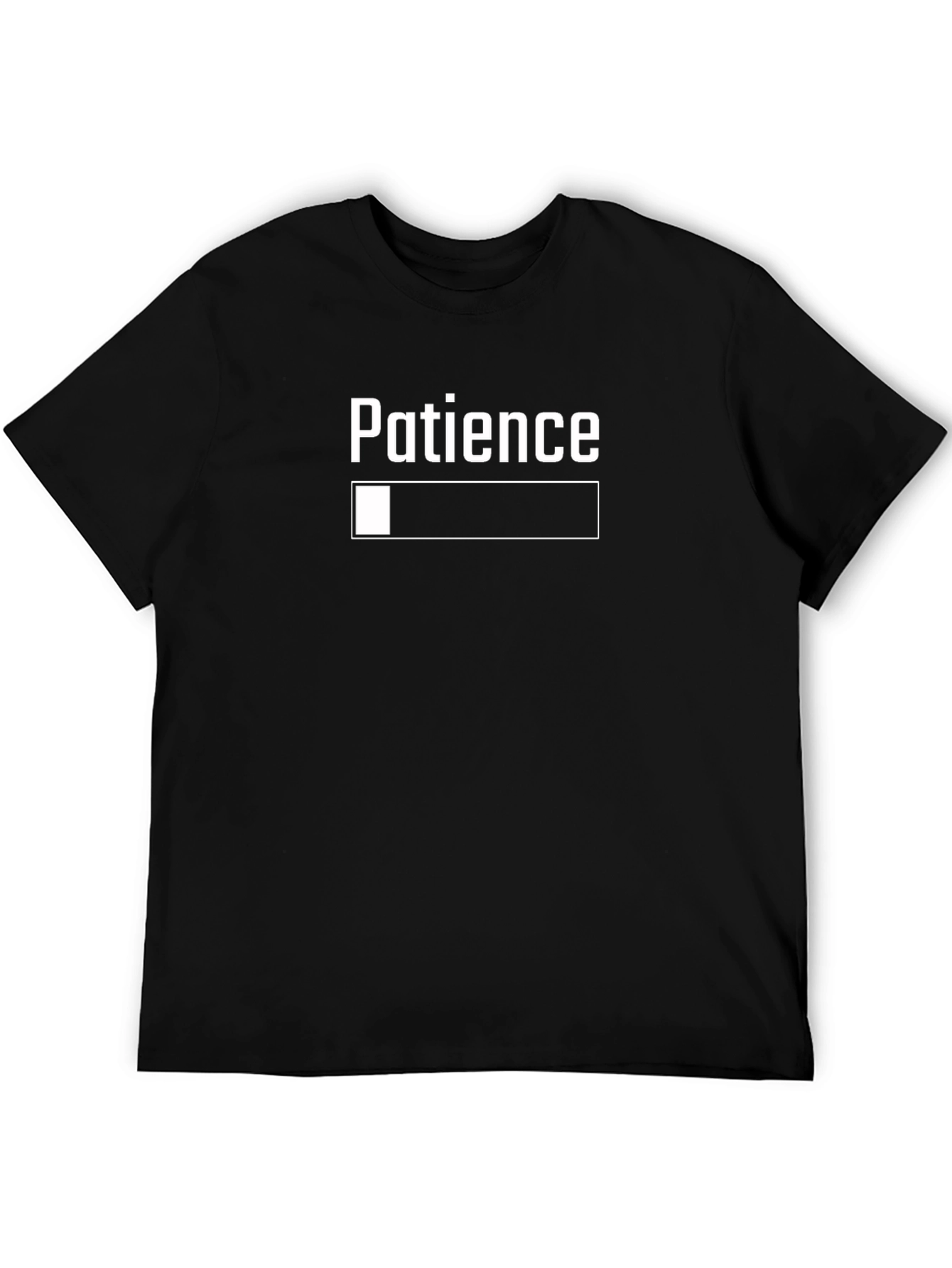 Patience Loading Black T-Shirt - Funny Graphic Tee