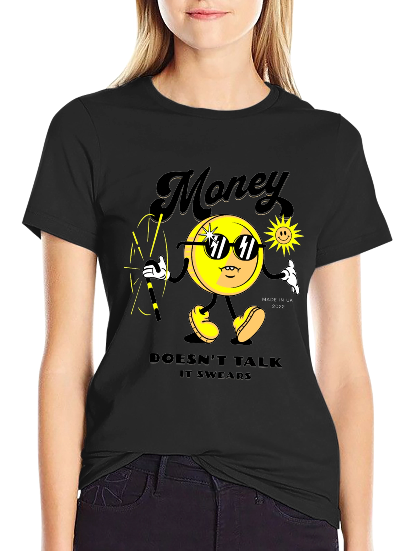 Money Doesnt Talk Graphic T-Shirt