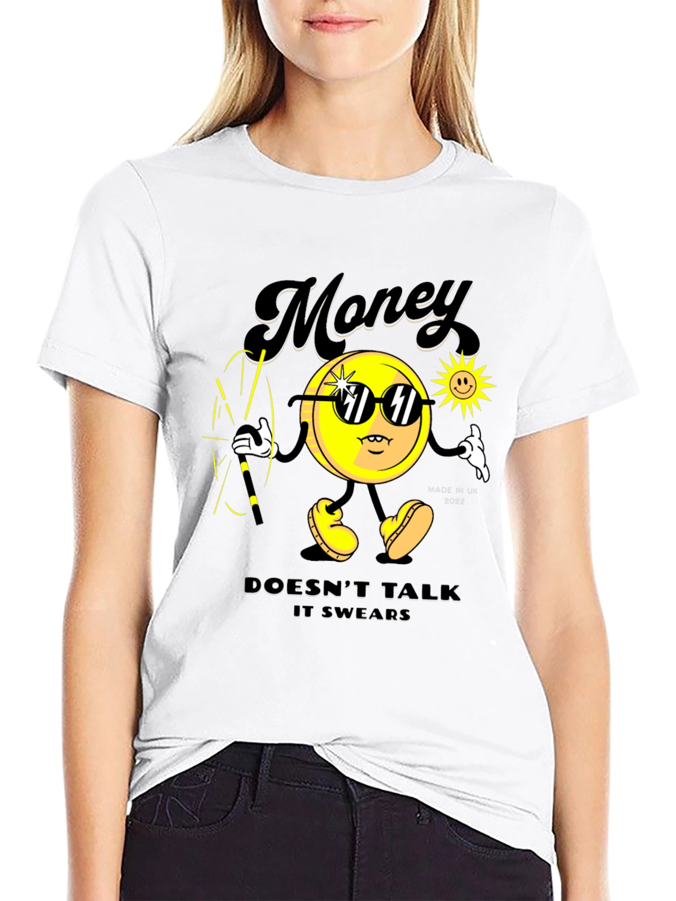 Money Doesnt Talk Graphic T-Shirt