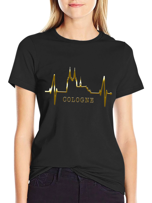 Cologne Heartbeat T-Shirt - Black