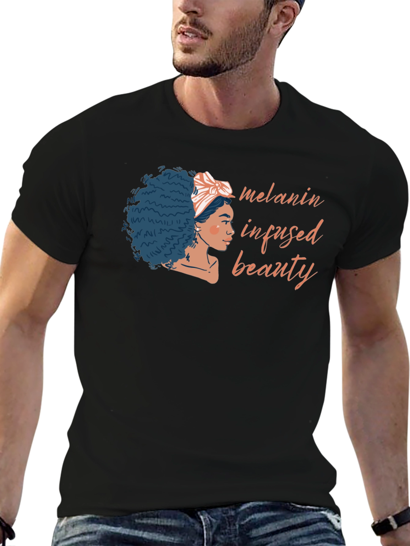 Melanin Infused Beauty Black T-Shirt