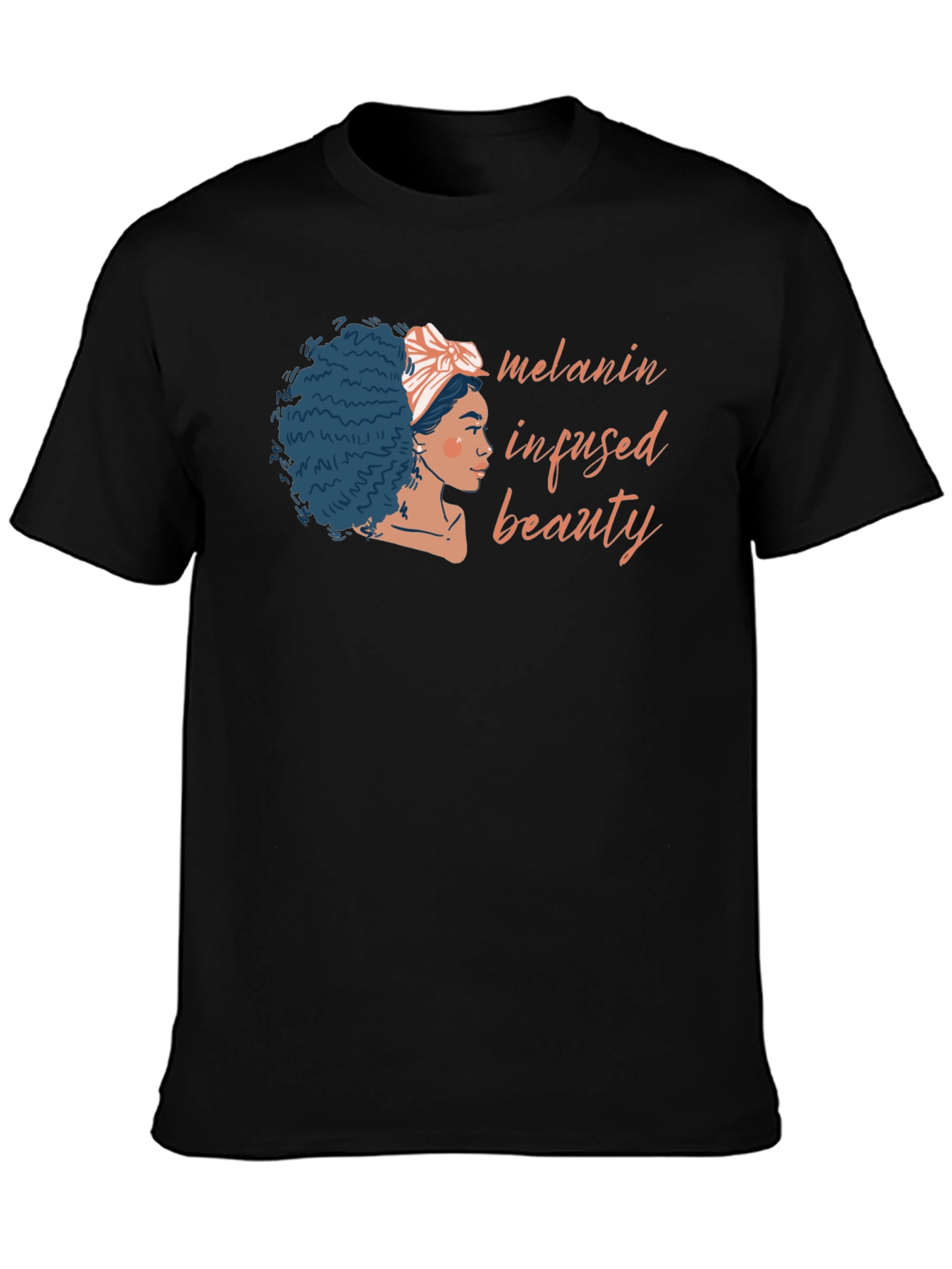 Melanin Infused Beauty Black T-Shirt