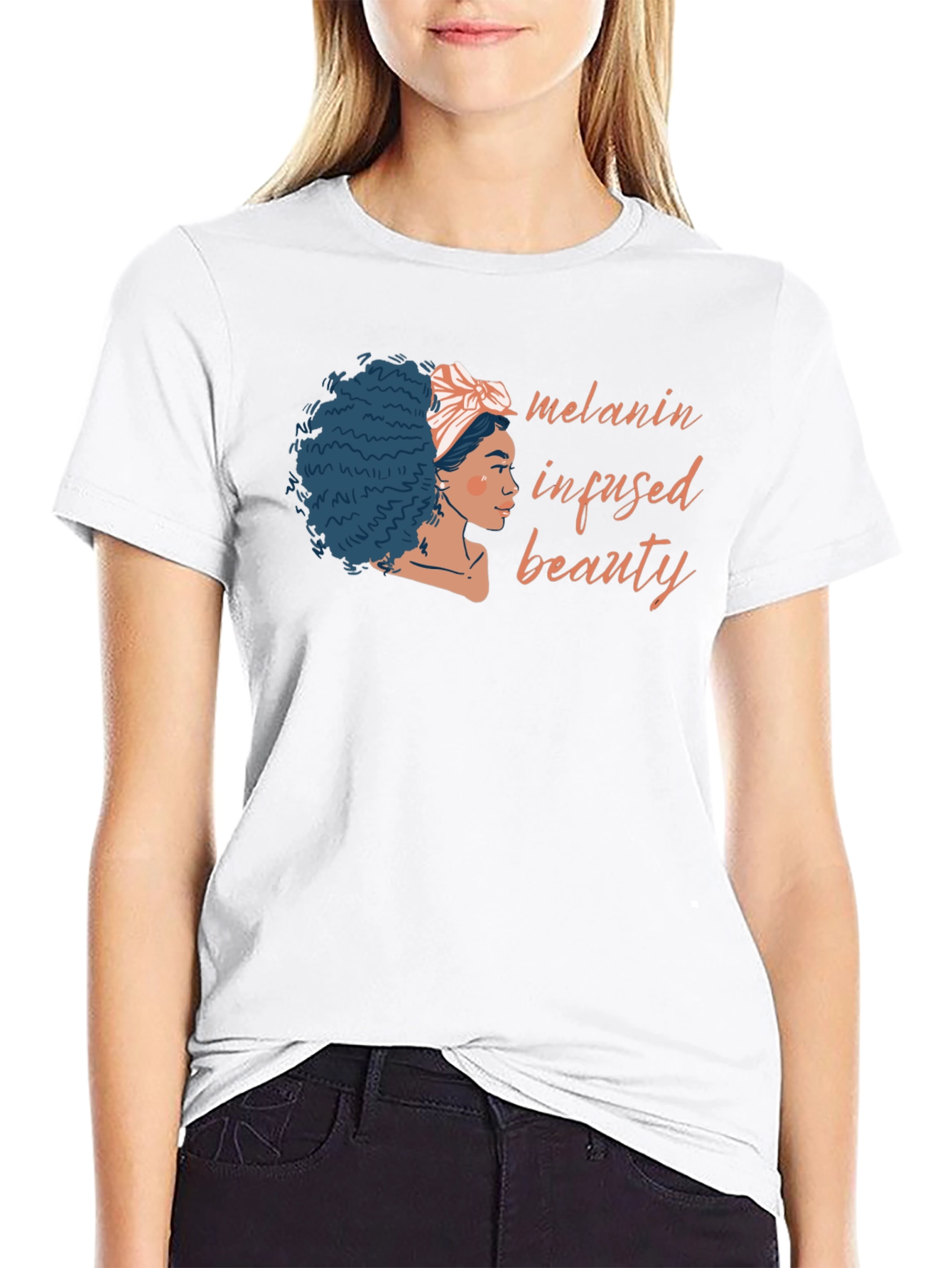 Melanin Infused Beauty Black T-Shirt
