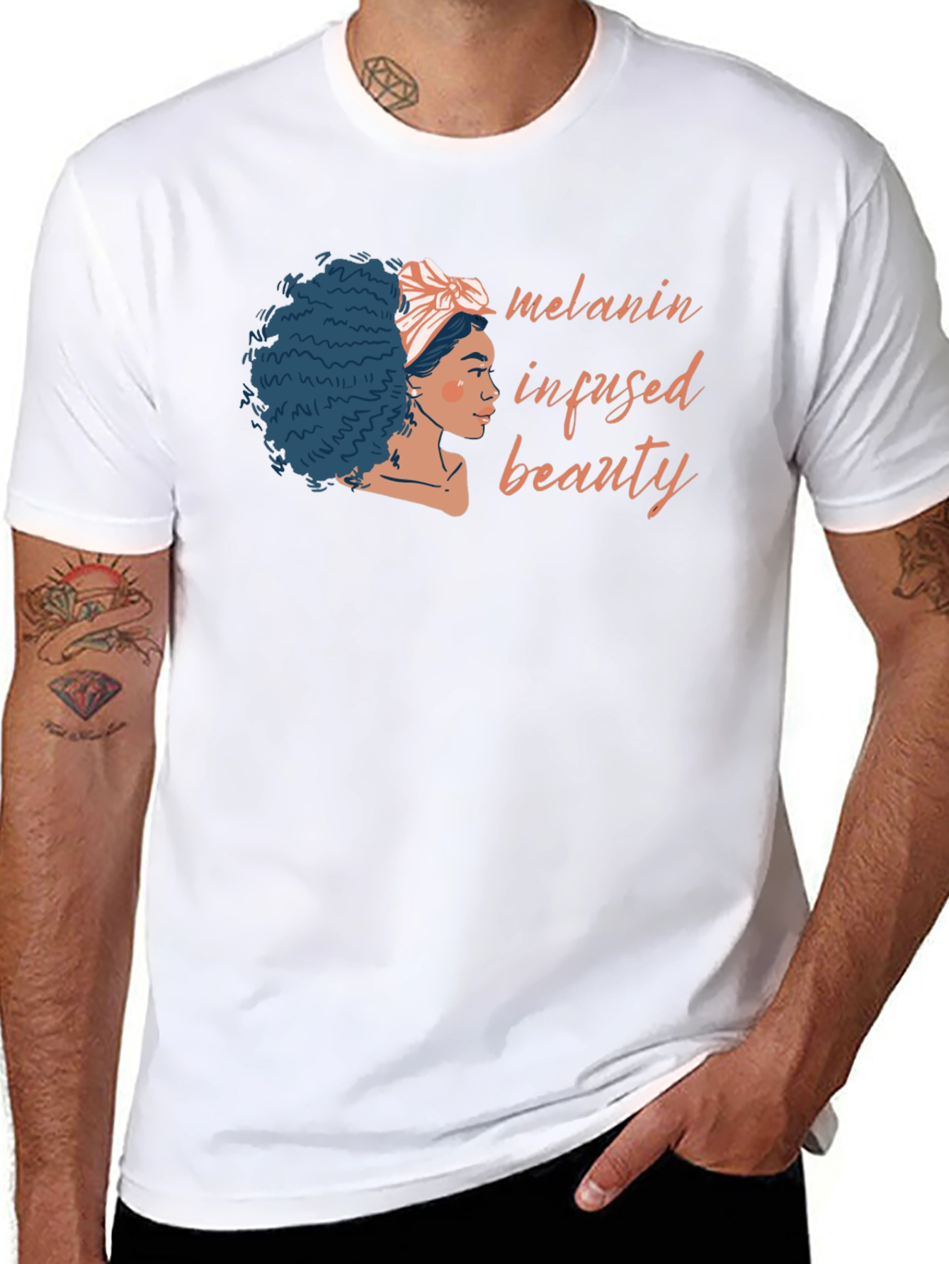 Melanin Infused Beauty Black T-Shirt
