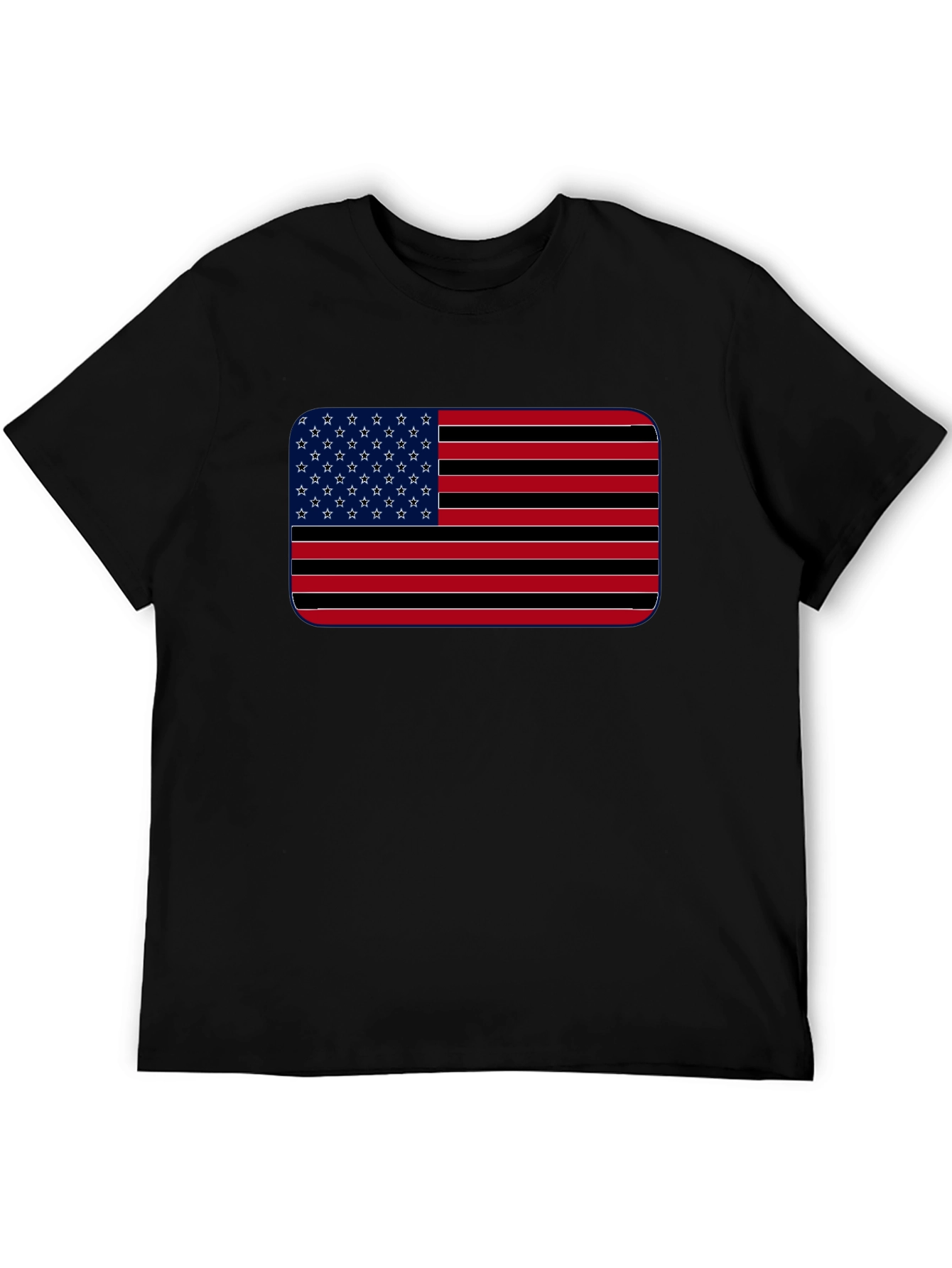 American Flag Stripes Graphic T-Shirt