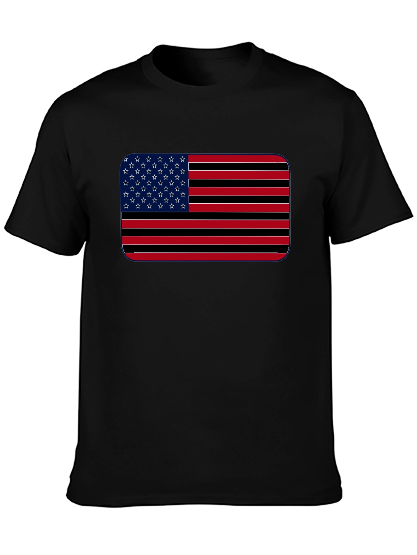American Flag Stripes Graphic T-Shirt