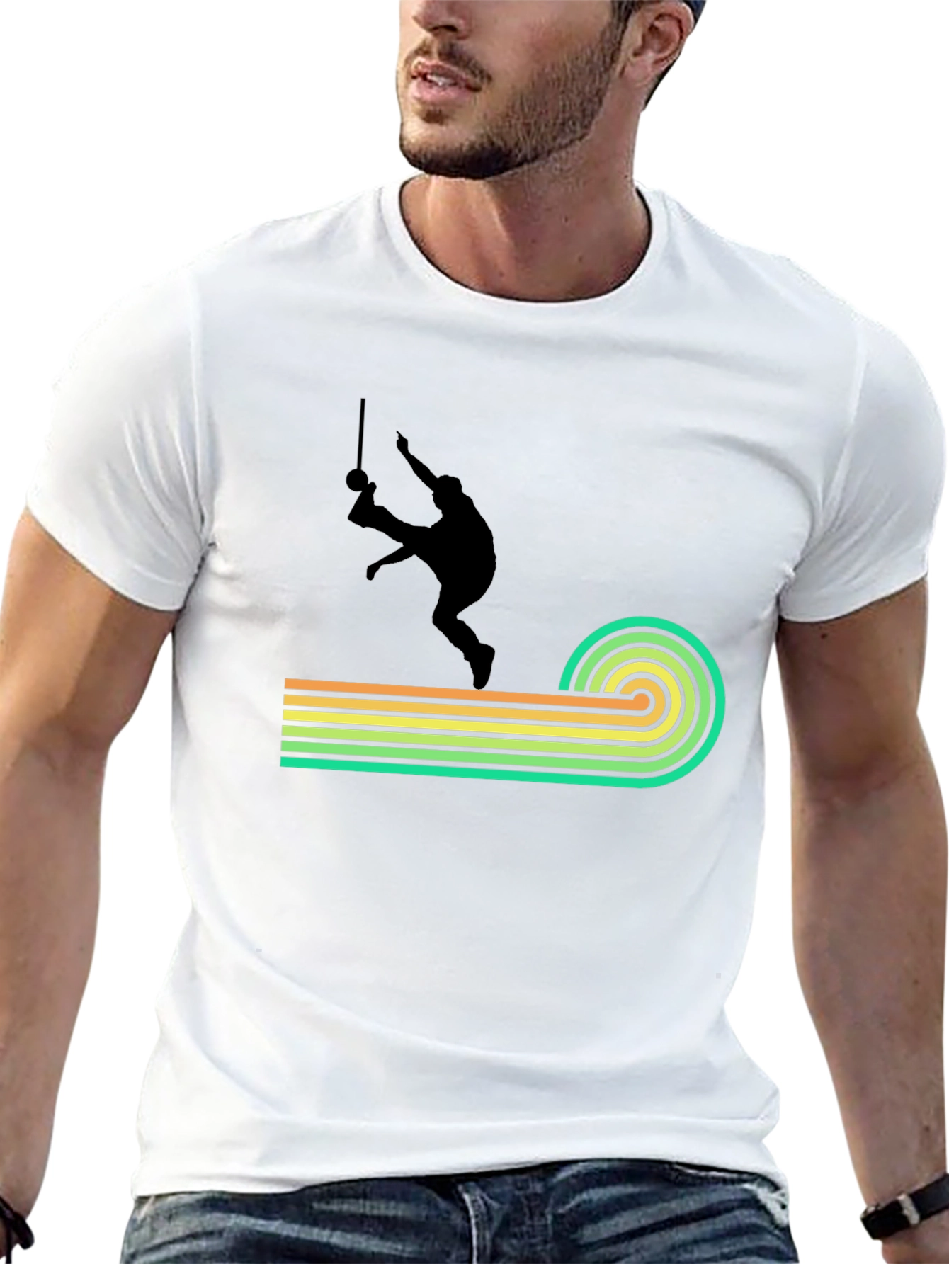 Retro Capoeira T-Shirt - Black