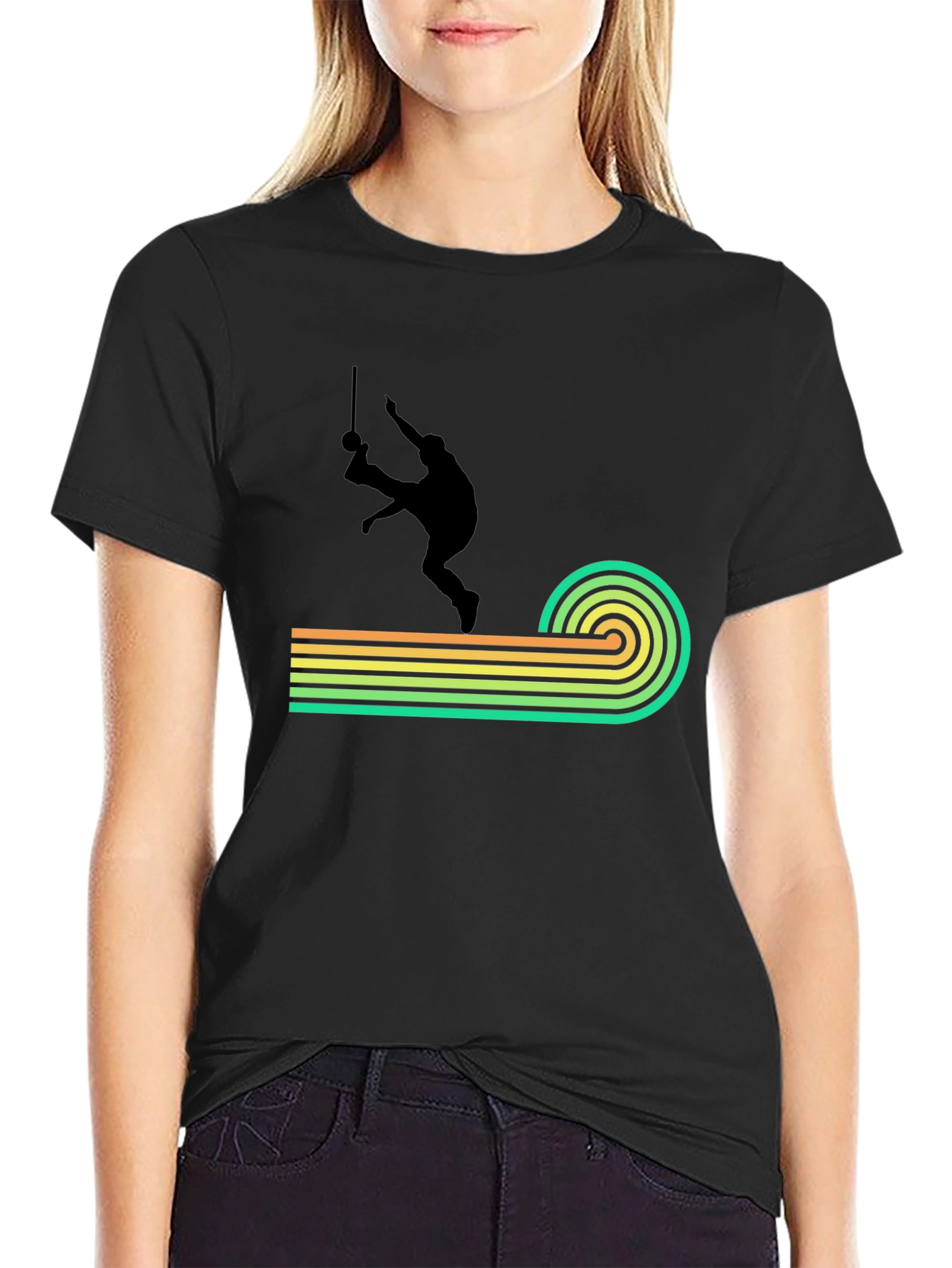 Retro Capoeira T-Shirt - Black