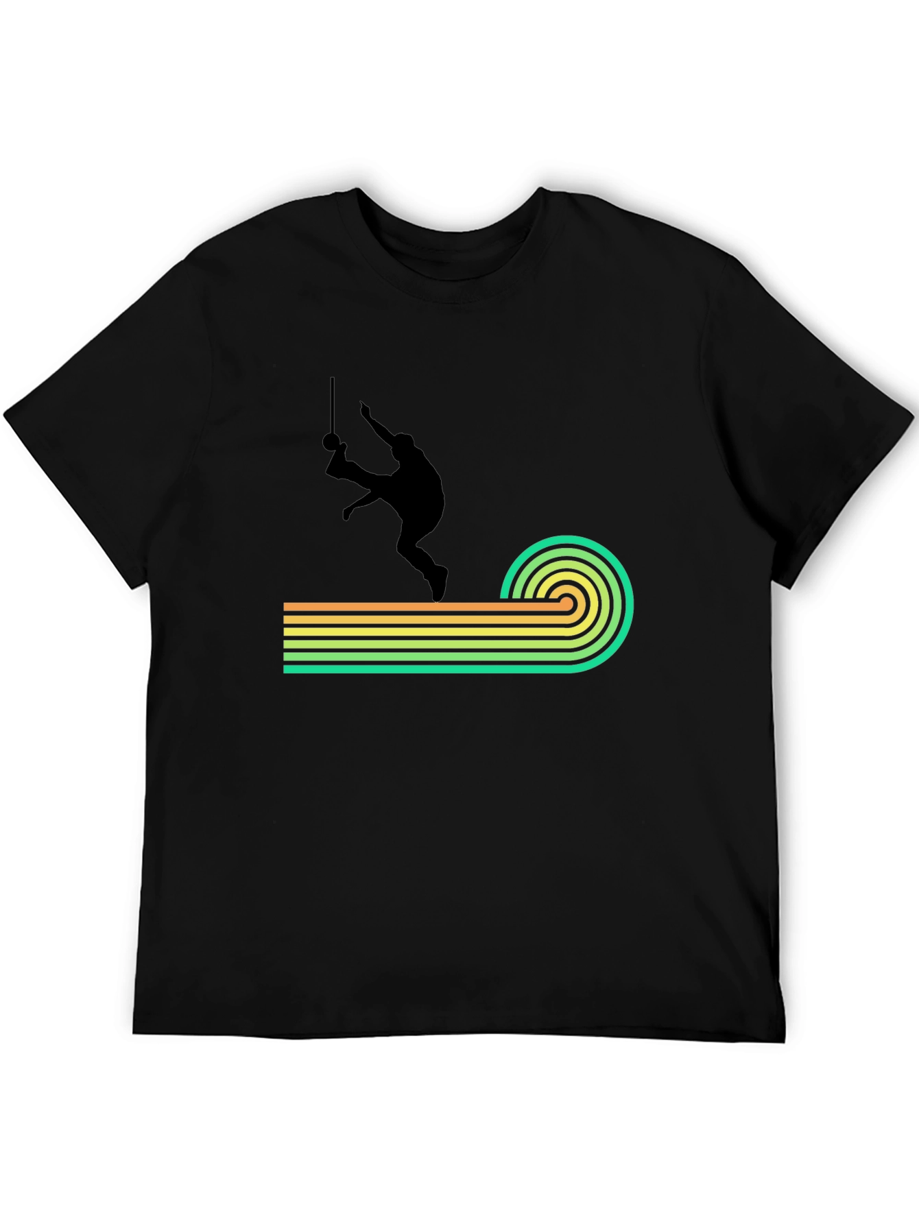Retro Capoeira T-Shirt - Black