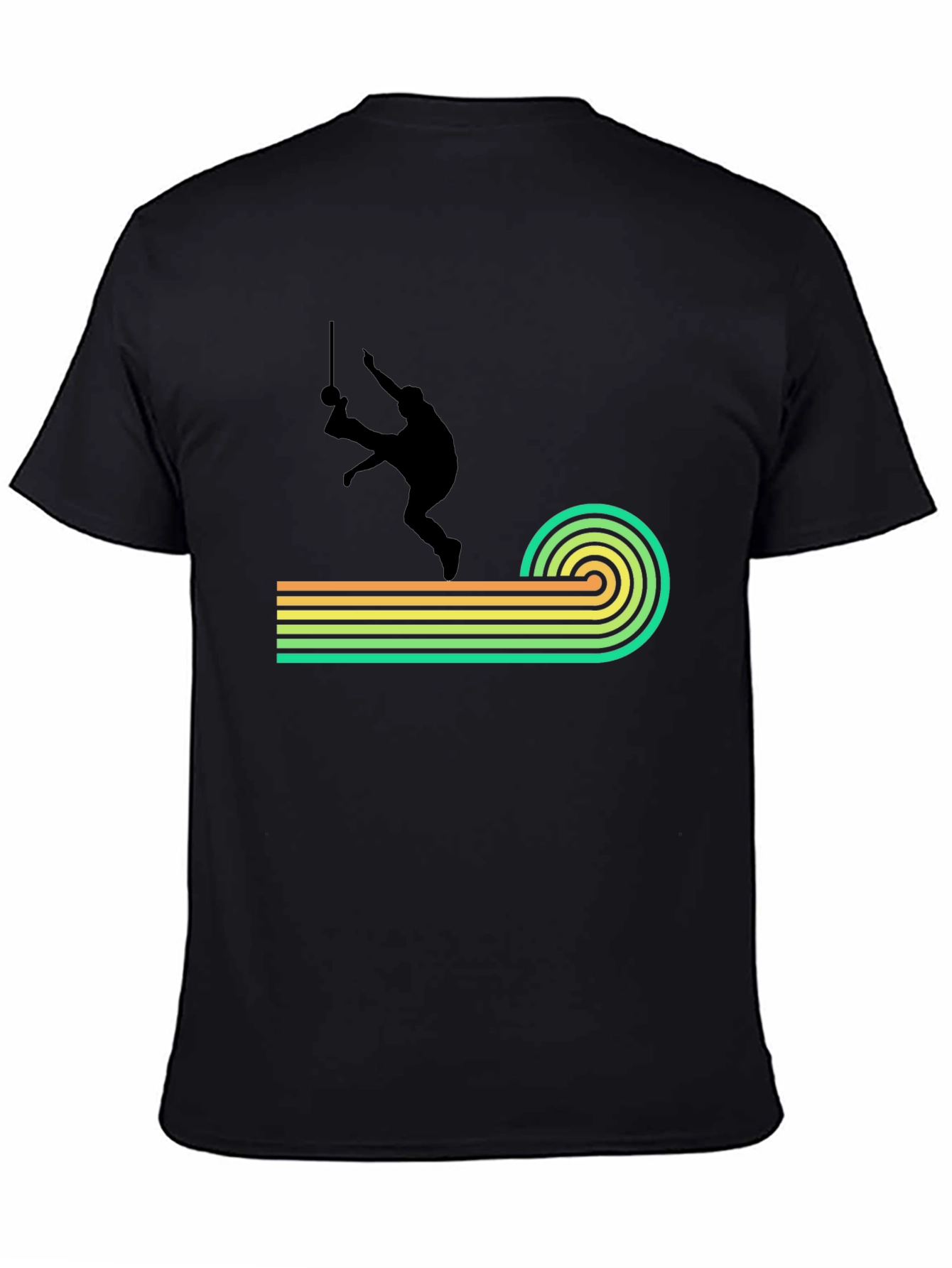 Retro Capoeira T-Shirt - Black