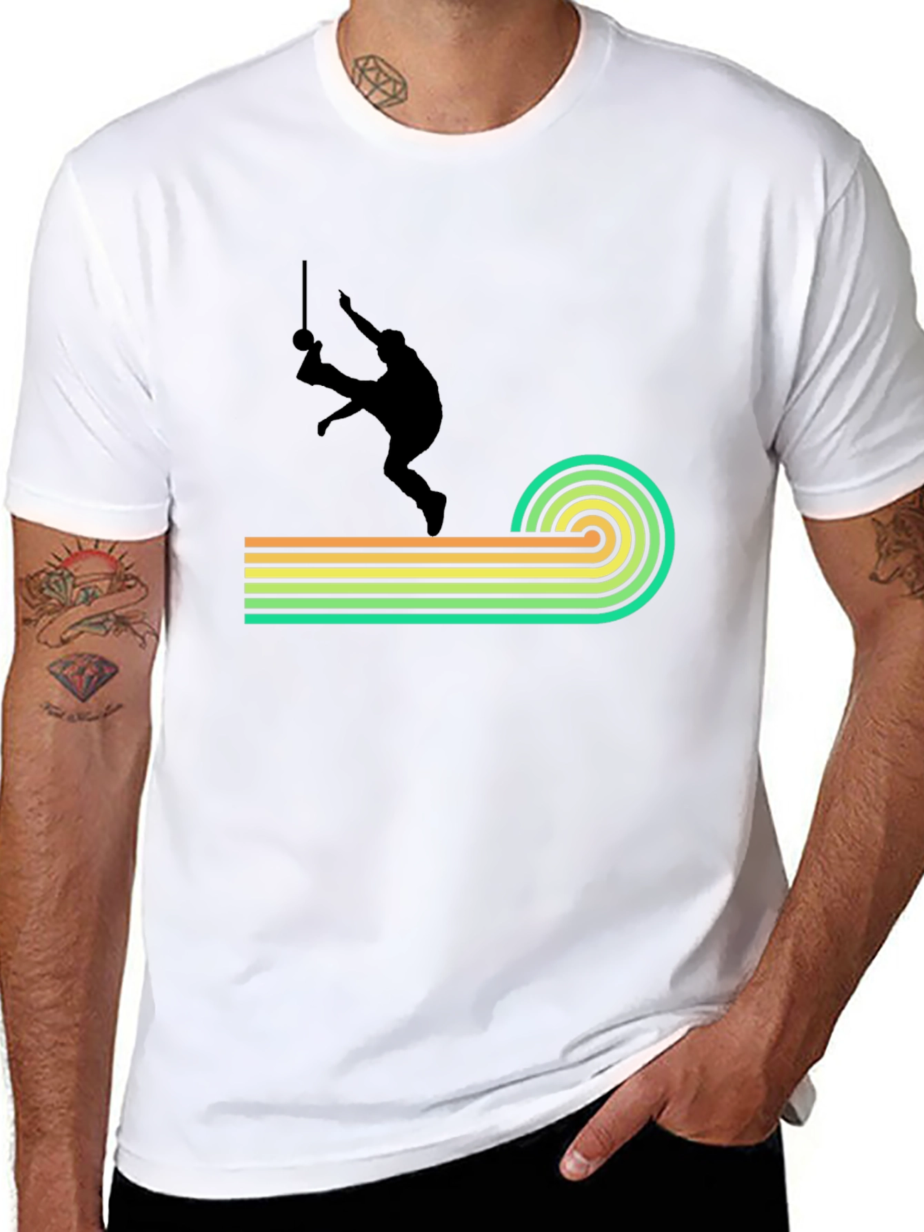 Retro Capoeira T-Shirt - Black