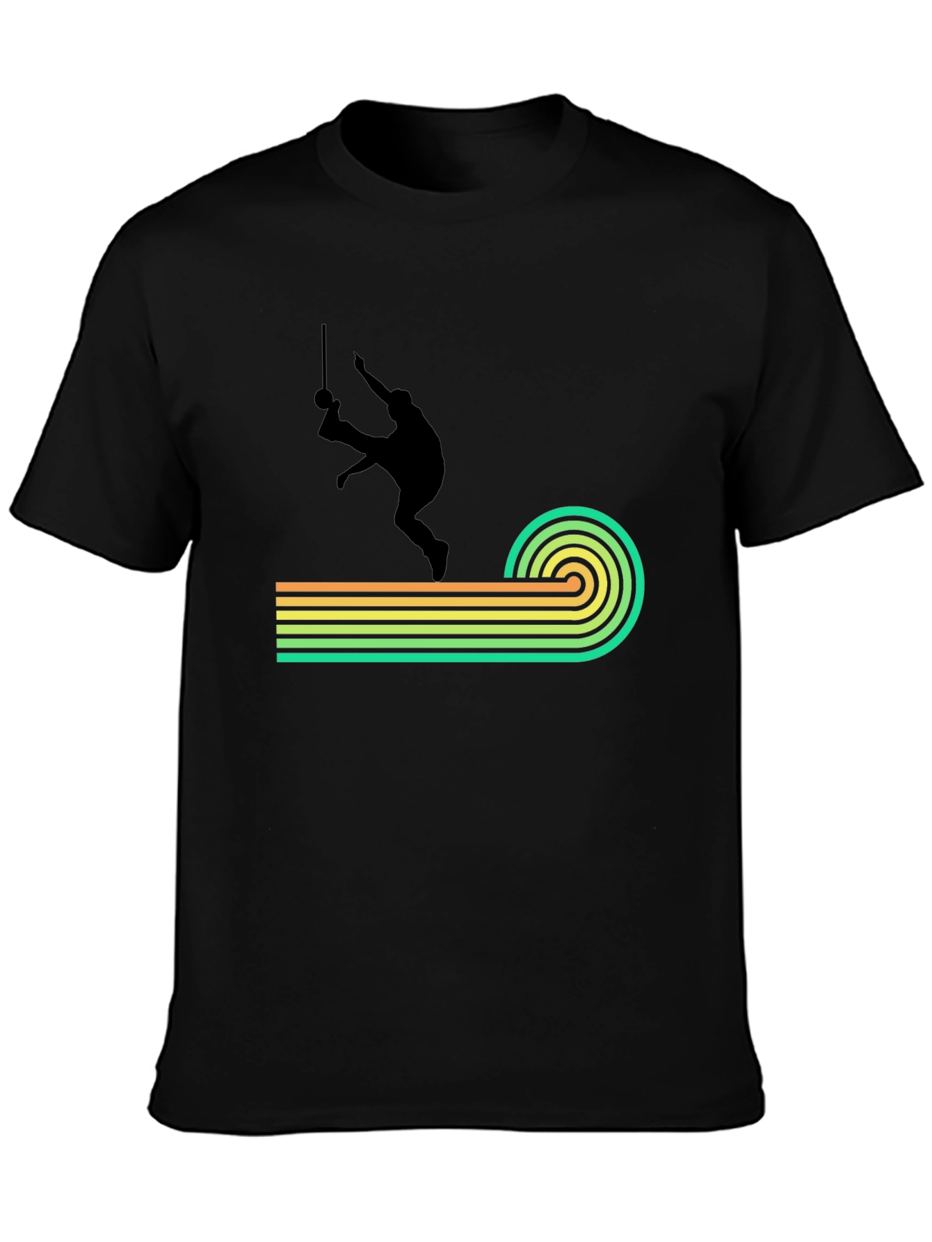 Retro Capoeira T-Shirt - Black