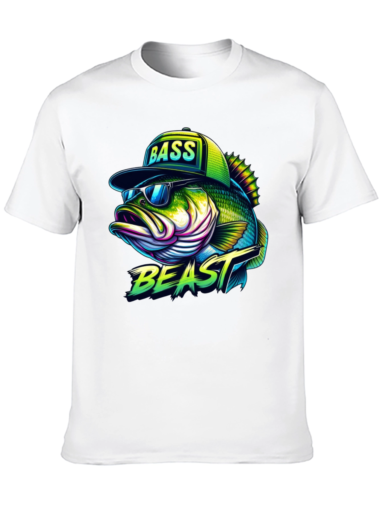 Bass Beast Graphic Tee - Cool Fishing Shirt