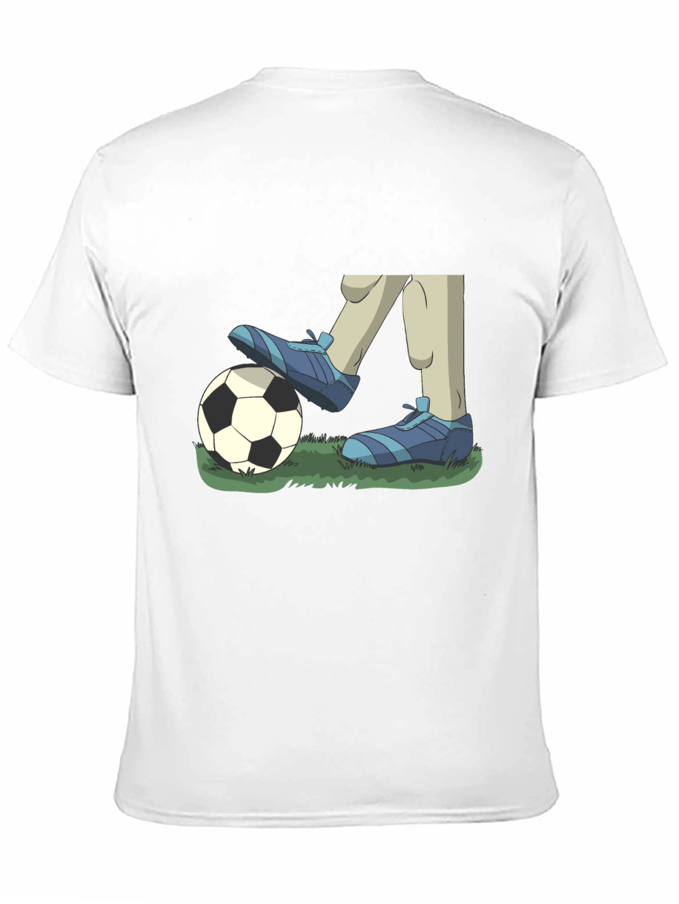 Cartoon Soccer T-Shirt - Black Graphic Tee