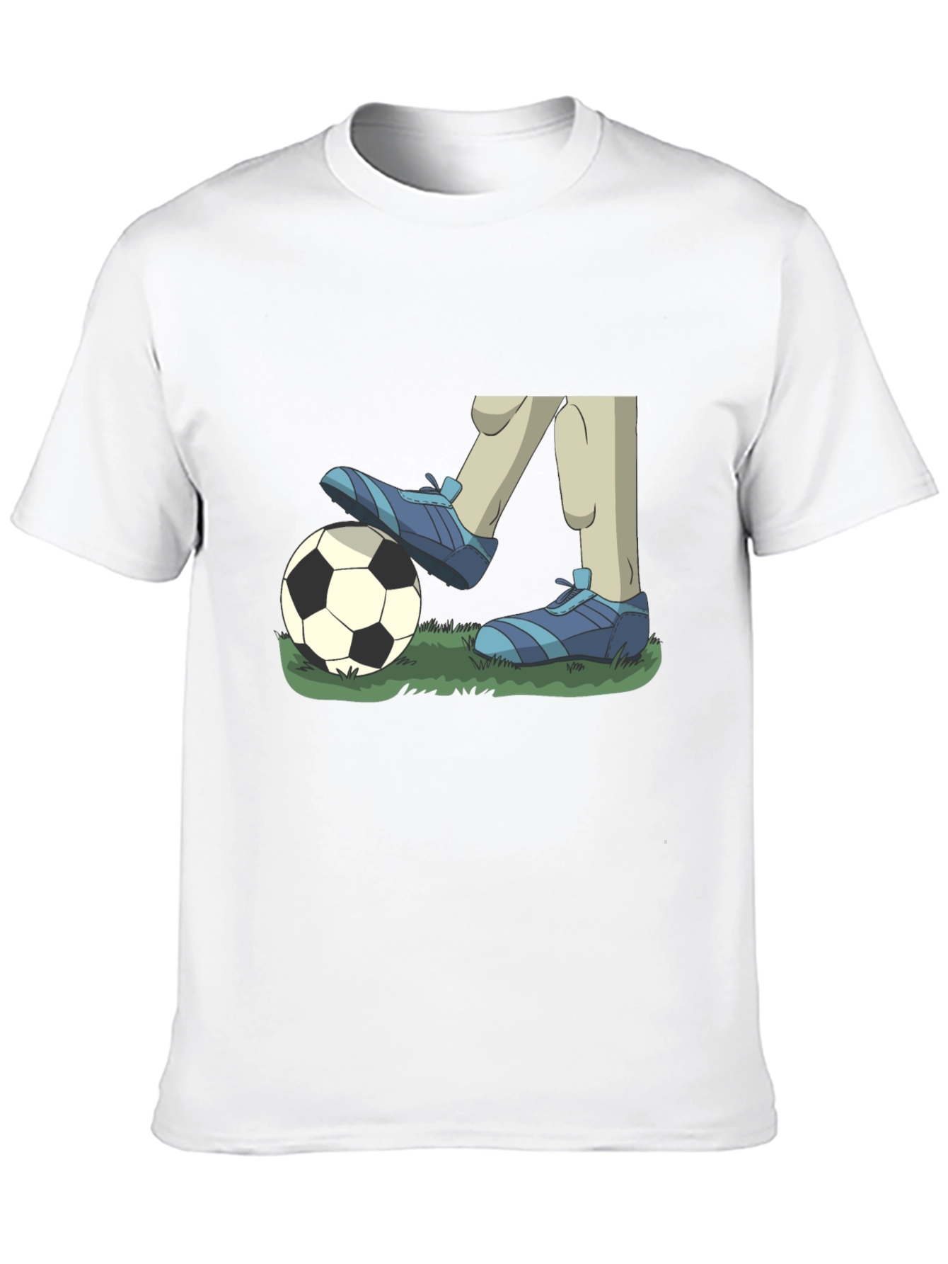 Cartoon Soccer T-Shirt - Black Graphic Tee