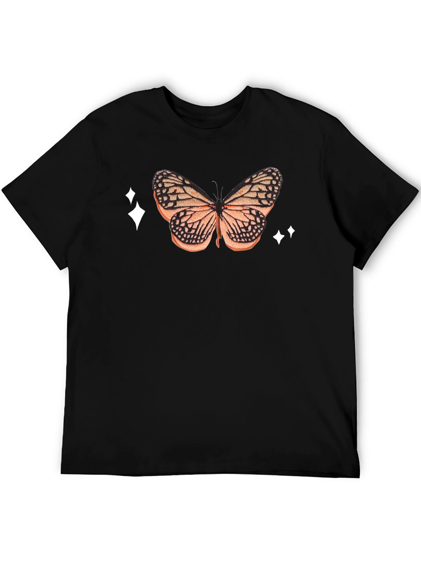 Butterfly Graphic Black Tee